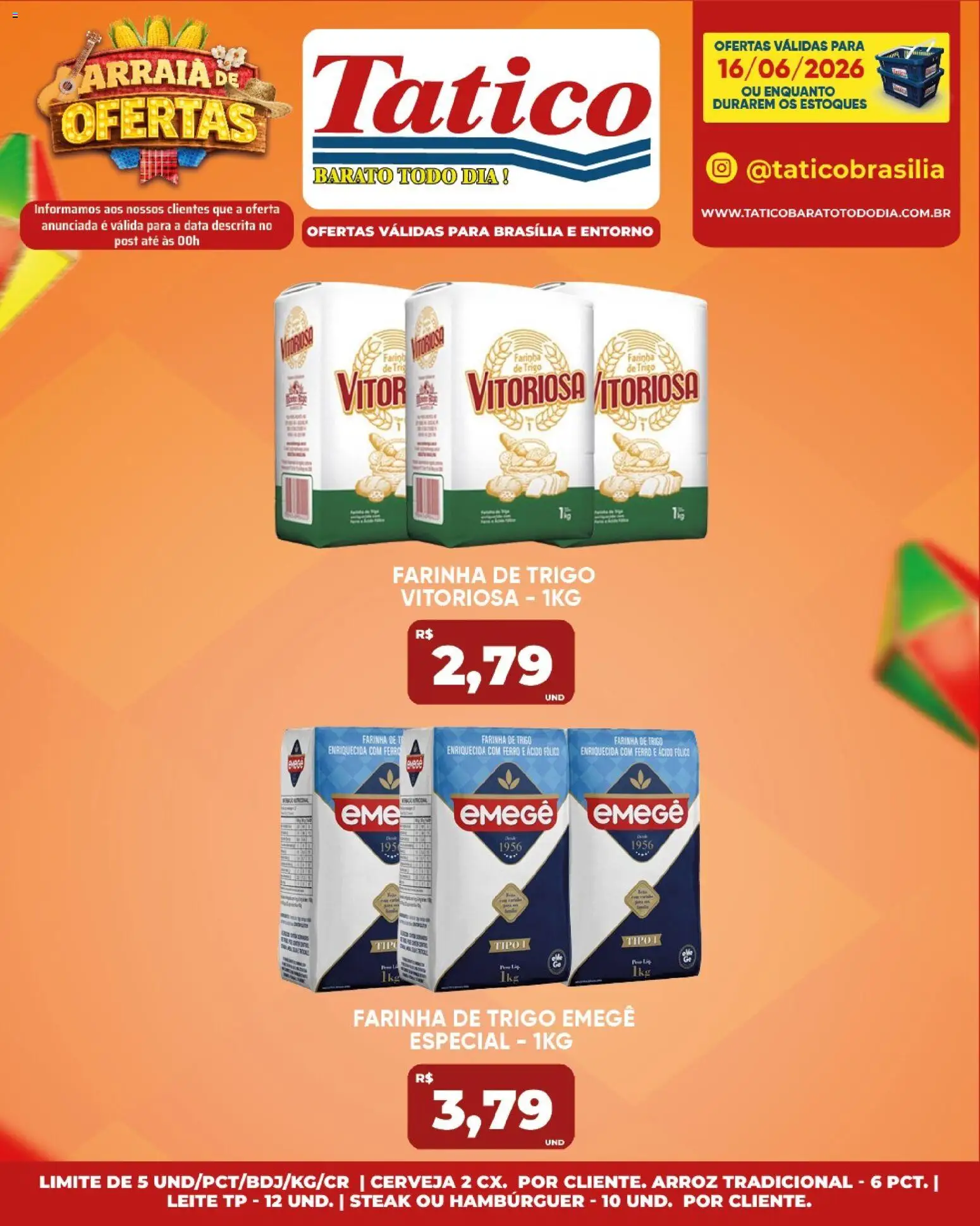 Tatico Folheto - válido de 16.06.2026 | Página: 18 | Produtos: Ferro, Leite, Cerveja, Arroz