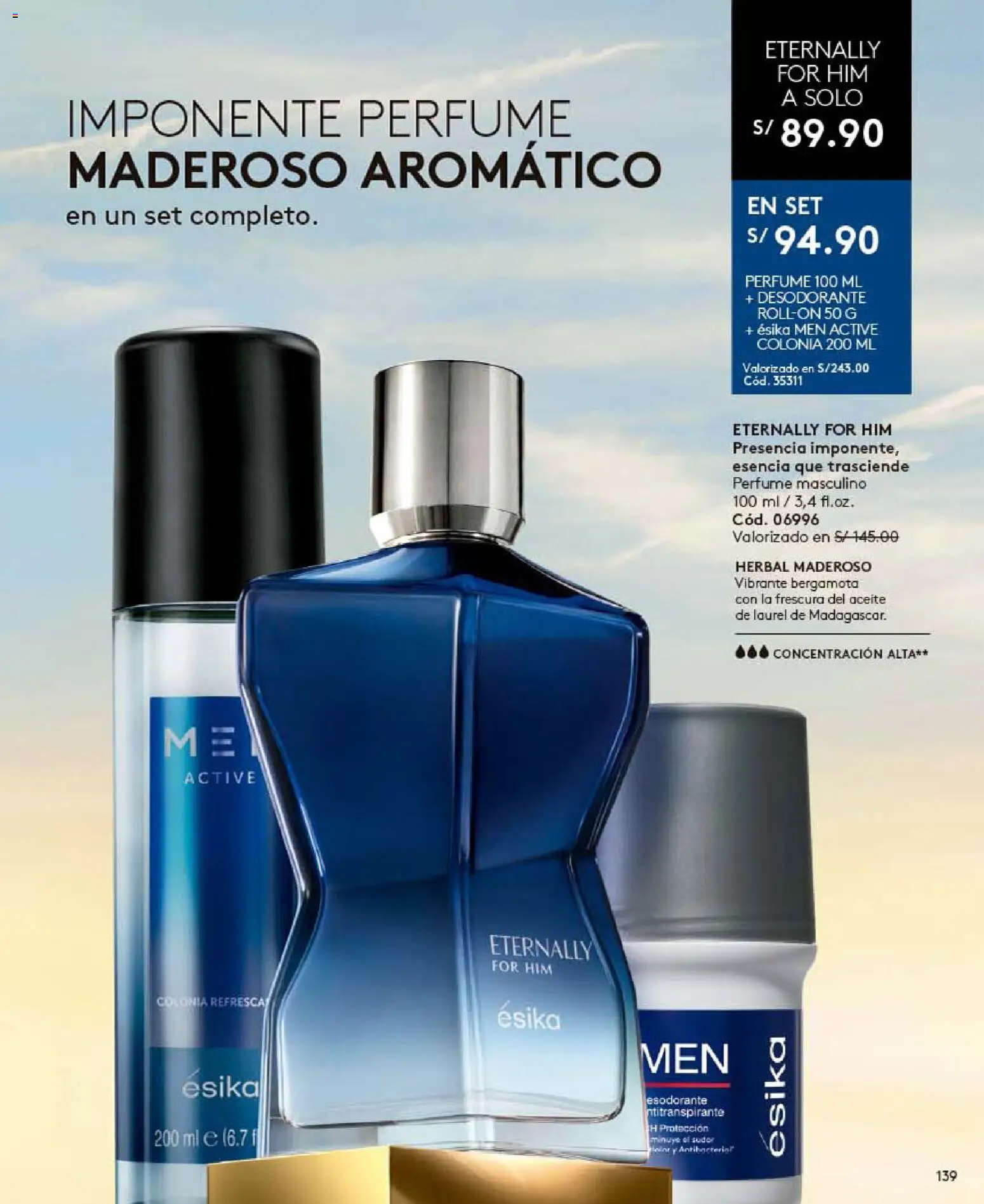 Catálogo Ésika válido desde 30.05.2026 | Página: 139 | Productos: Desodorante, Aceite, Perfume