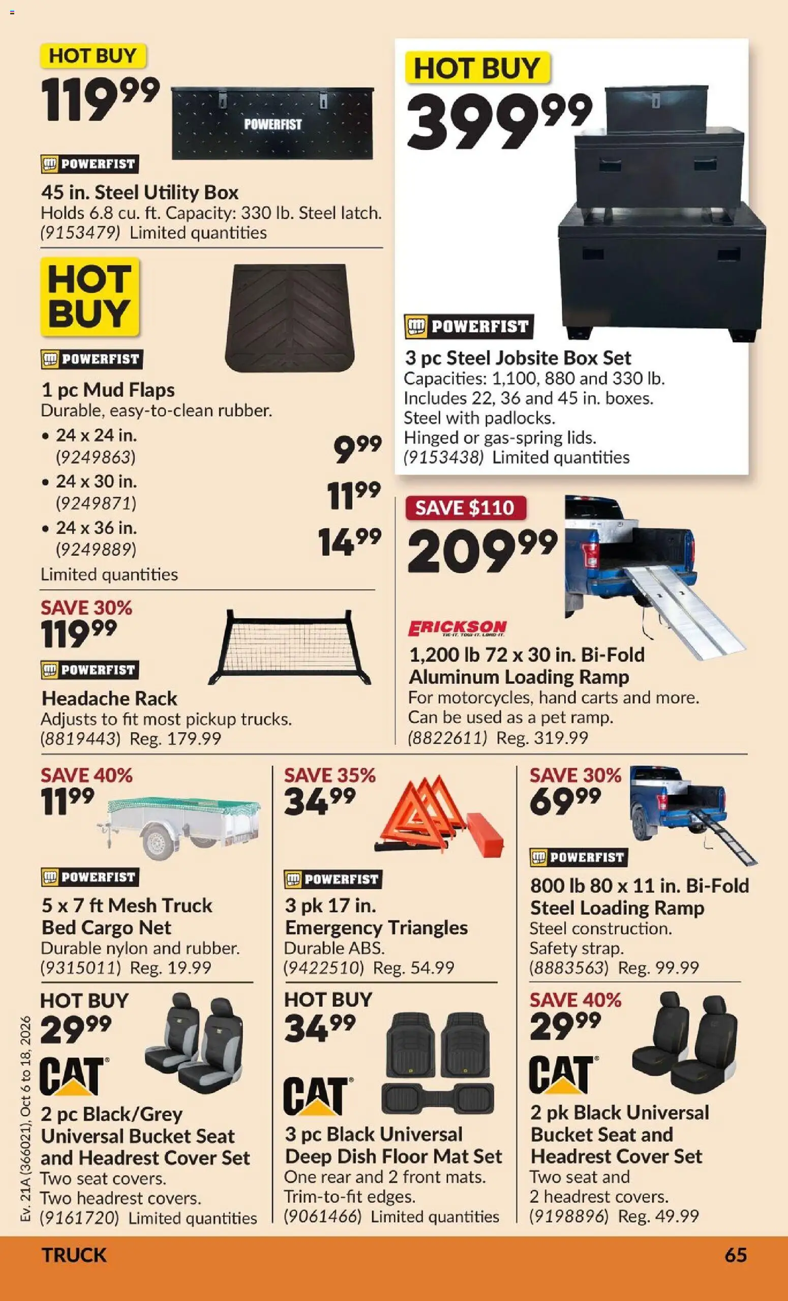Princess Auto flyer valid from Oct 6, 2026 | Page: 71 | Products: PC, Bed, Box