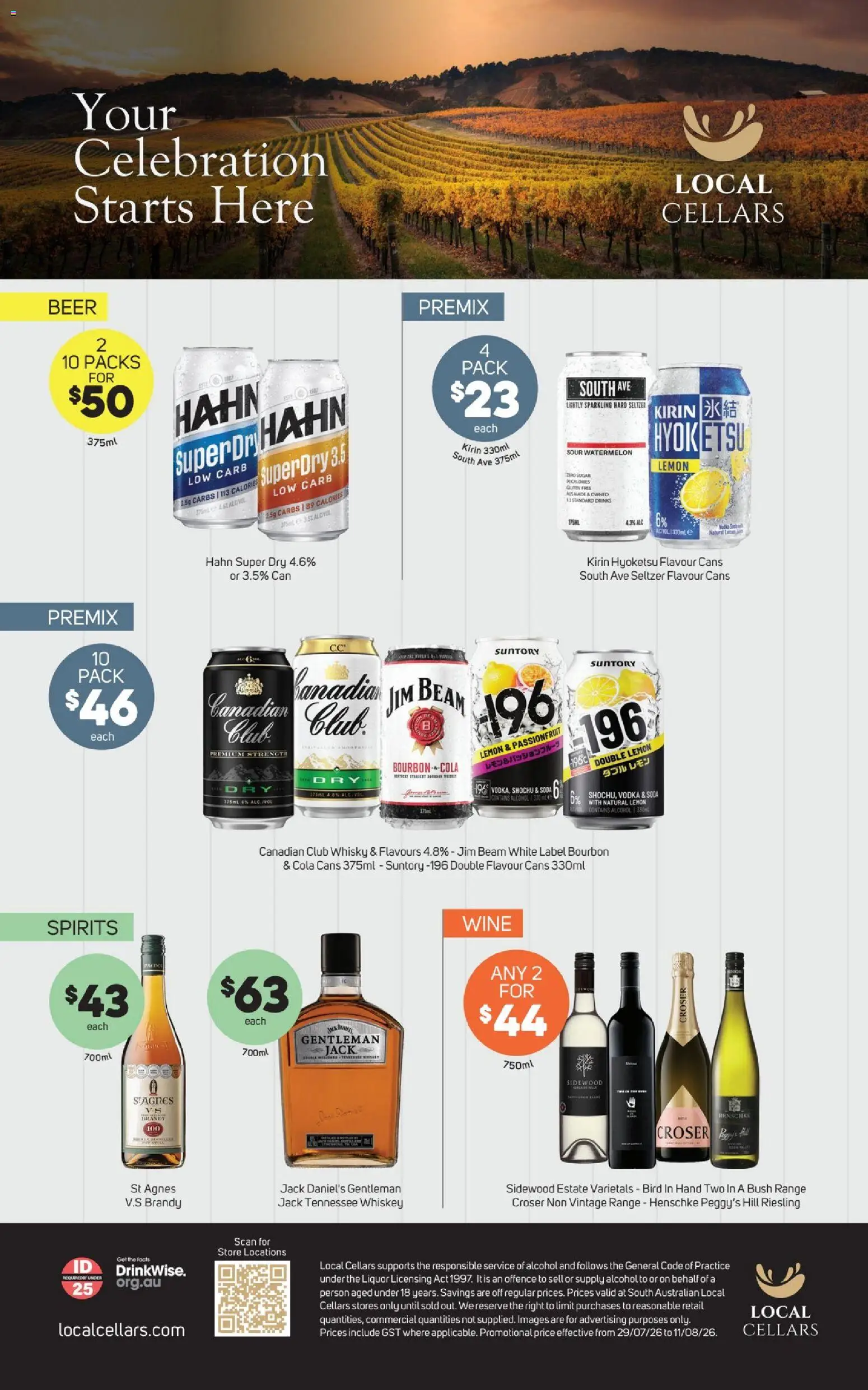 Foodland catalogue - valid from 29/07/2026 | Page: 2 | Products: Beer, Bourbon, Passionfruit, Whiskey