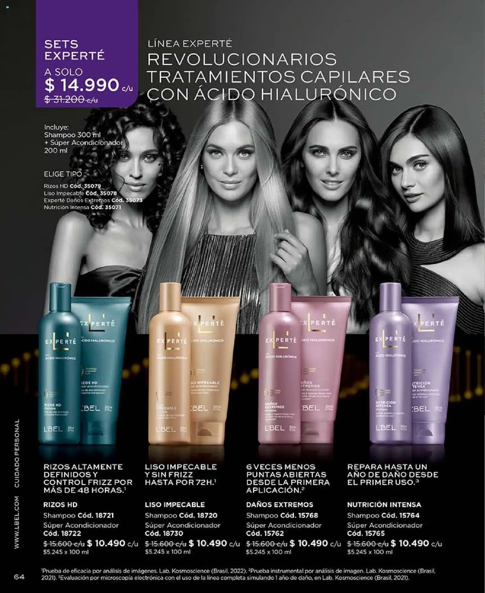 Catálogo L'Bel Campaña 16 │ válido desde el 28.09.2026 | Página: 64 | Productos: Acondicionador, Shampoo