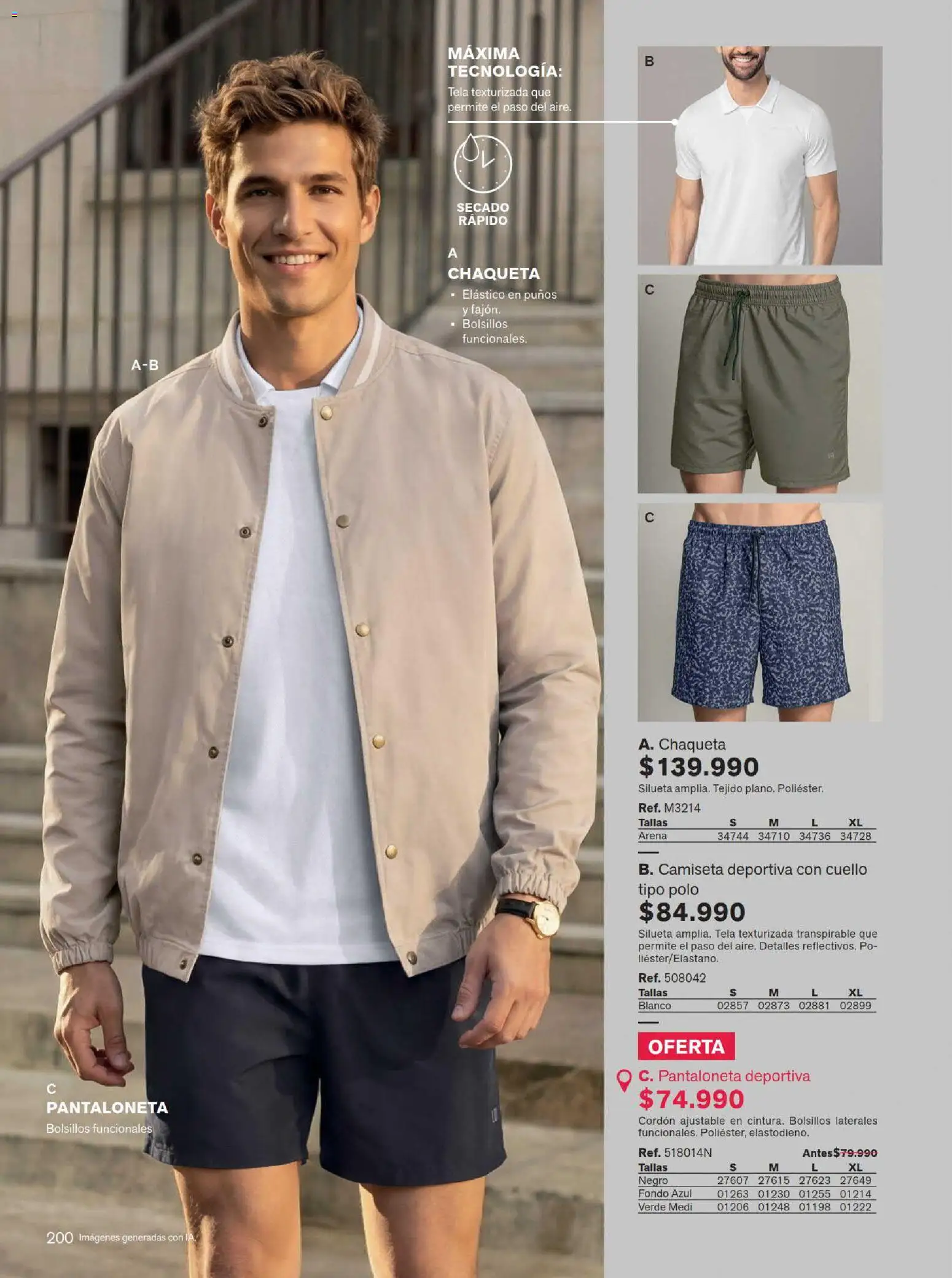 Leonisa revista - valida desde el 15/07/2026 | Página: 200 | Productos: Camiseta, Cuello, Pantaloneta, Chaqueta