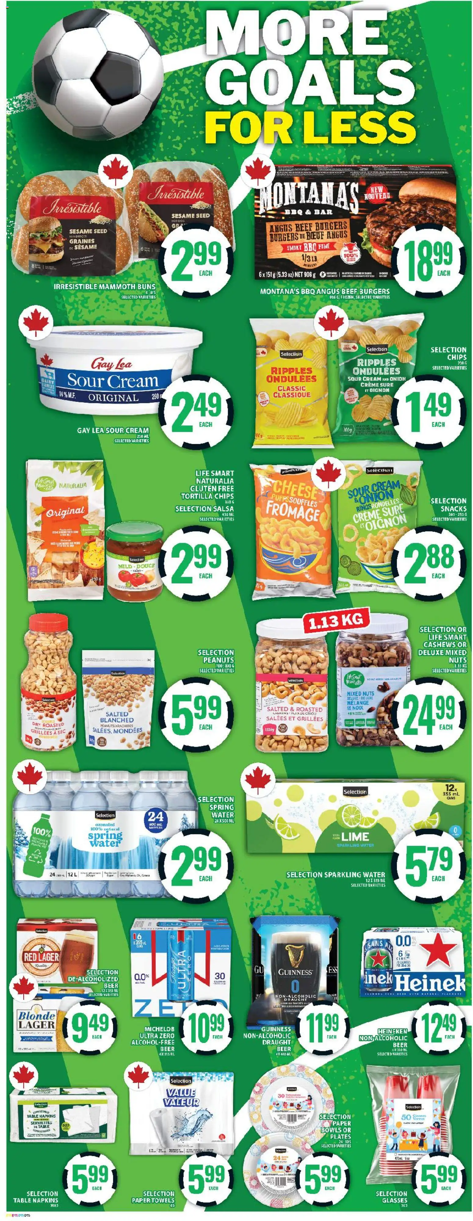 Food Basics flyer valid from 11.06.2026 | Page: 16 | Products: Sour cream, Glasses, Table, Beer