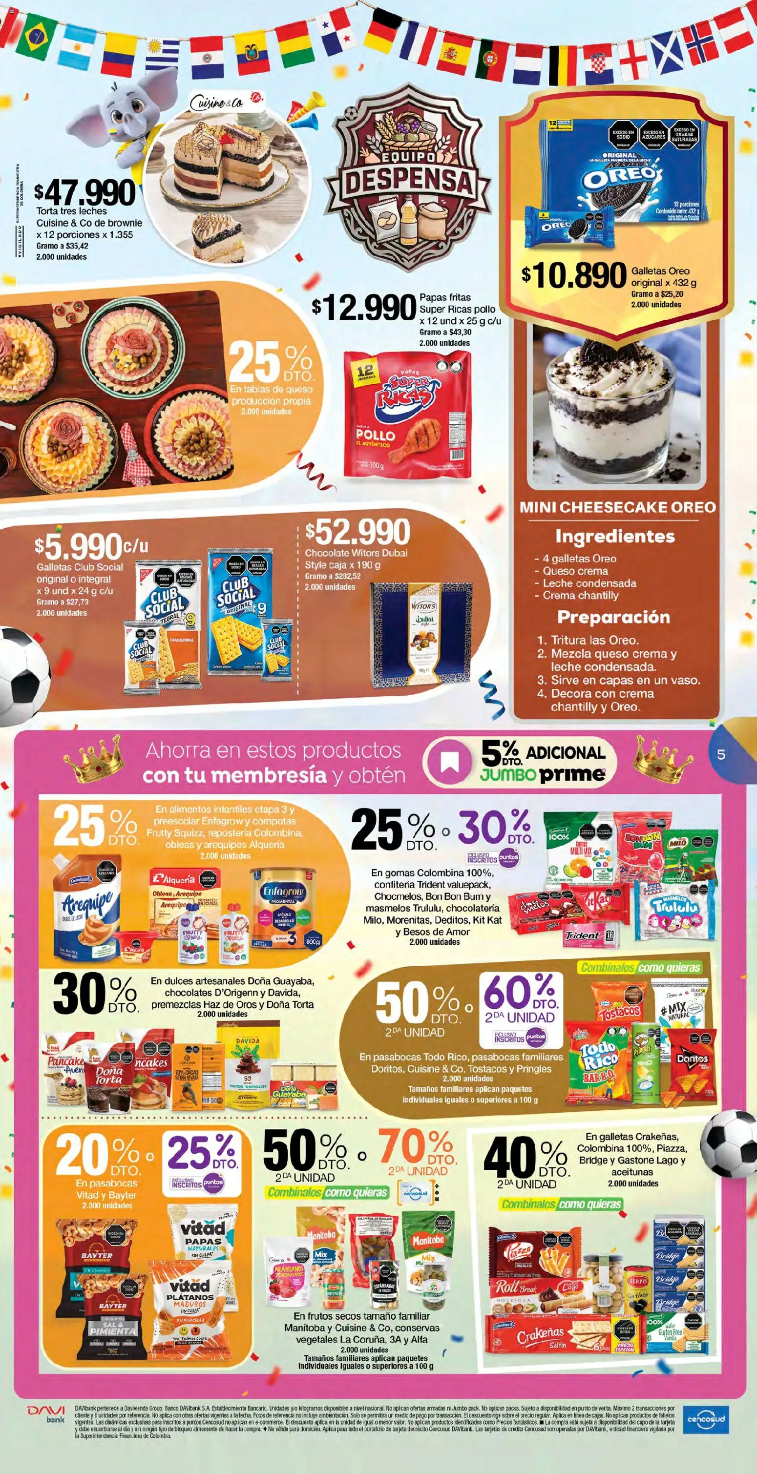 Jumbo revista - valida desde el 05.06.2026 | Página: 5 | Productos: Crema, Guayaba, Banco, Aceitunas