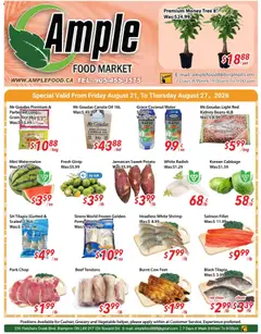 Preview of Ample Food Market weekly flyer / circulaire from shop Ample Food Market valid from Aug 21, 2026