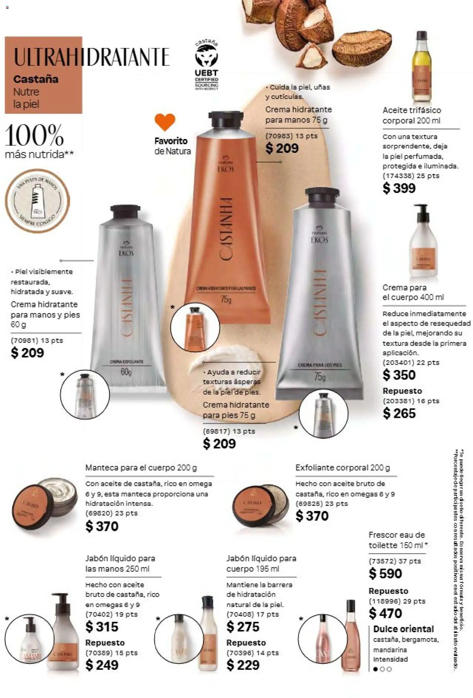 Nuevas ofertas de Natura válidas en toda la República Mexicana desde el 21/08/2026. ¡Encuentra las mejores ofertas en Natura campaña 13 2026! | Página: 97 | Productos: Crema, Exfoliante corporal, Exfoliante, Eau de toilette