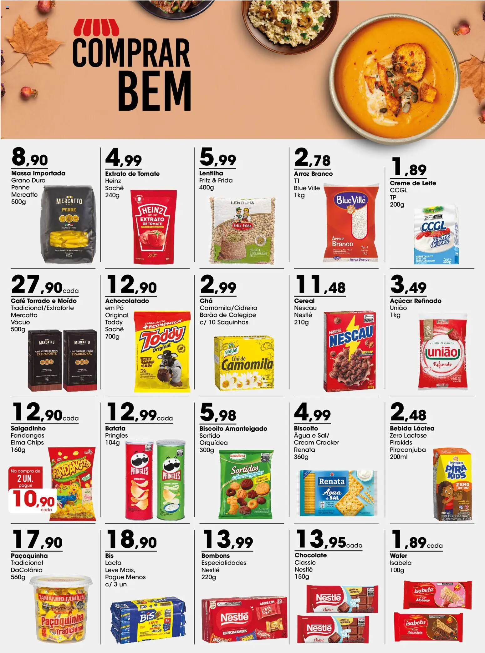 Zaffari Folheto - válido de 08.06.2026 | Página: 1 | Produtos: Nescau, Elma Chips, Açúcar, Sal