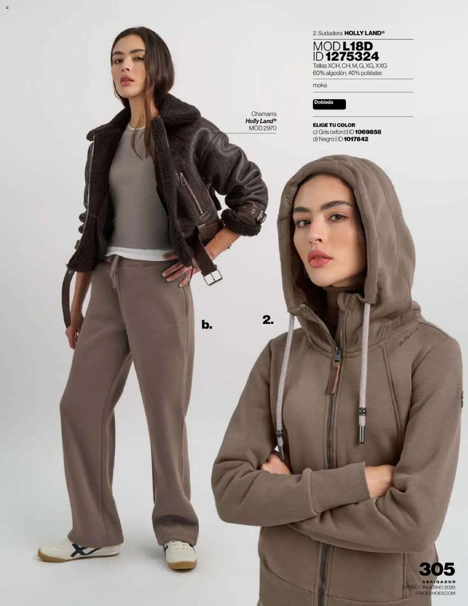 Nuevas ofertas de Price Shoes válidas en toda la República Mexicana desde el 16/09/2026. ¡Encuentra las mejores ofertas en Price Shoes catálogo Abrigador! | Página: 305 | Productos: Chamarra, Sudadera