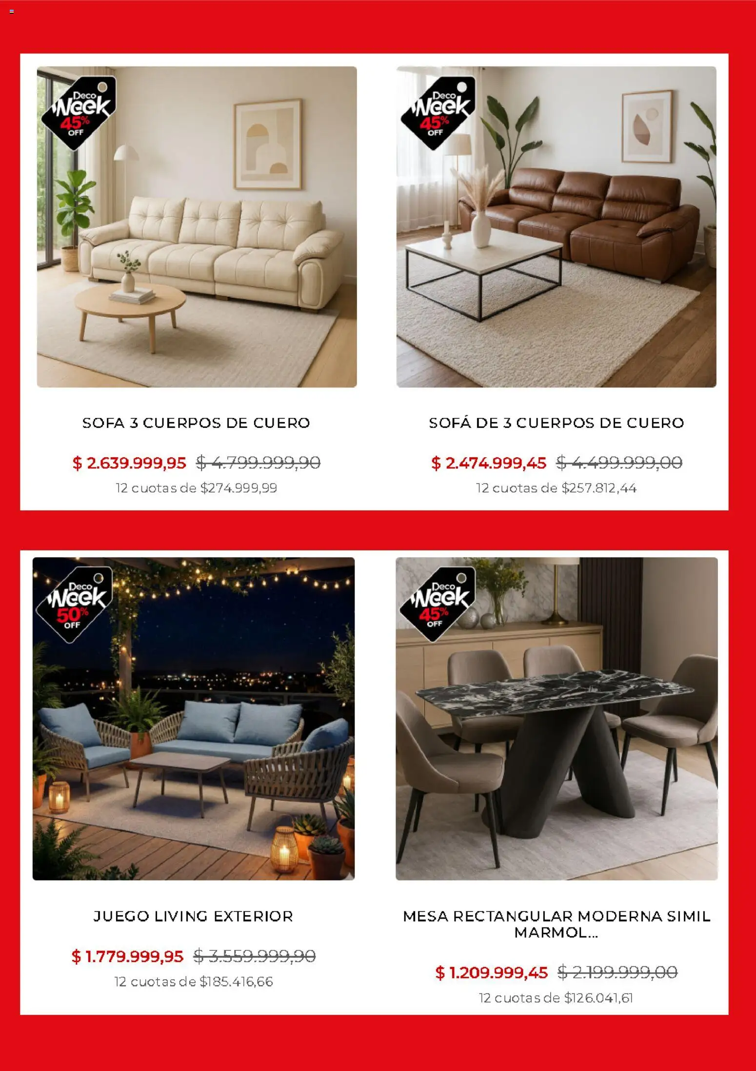 Río Shop Deco Deco Sale │ válido desde el 11.05.2026 | Página: 2 | Productos: Sofá, Mesa
