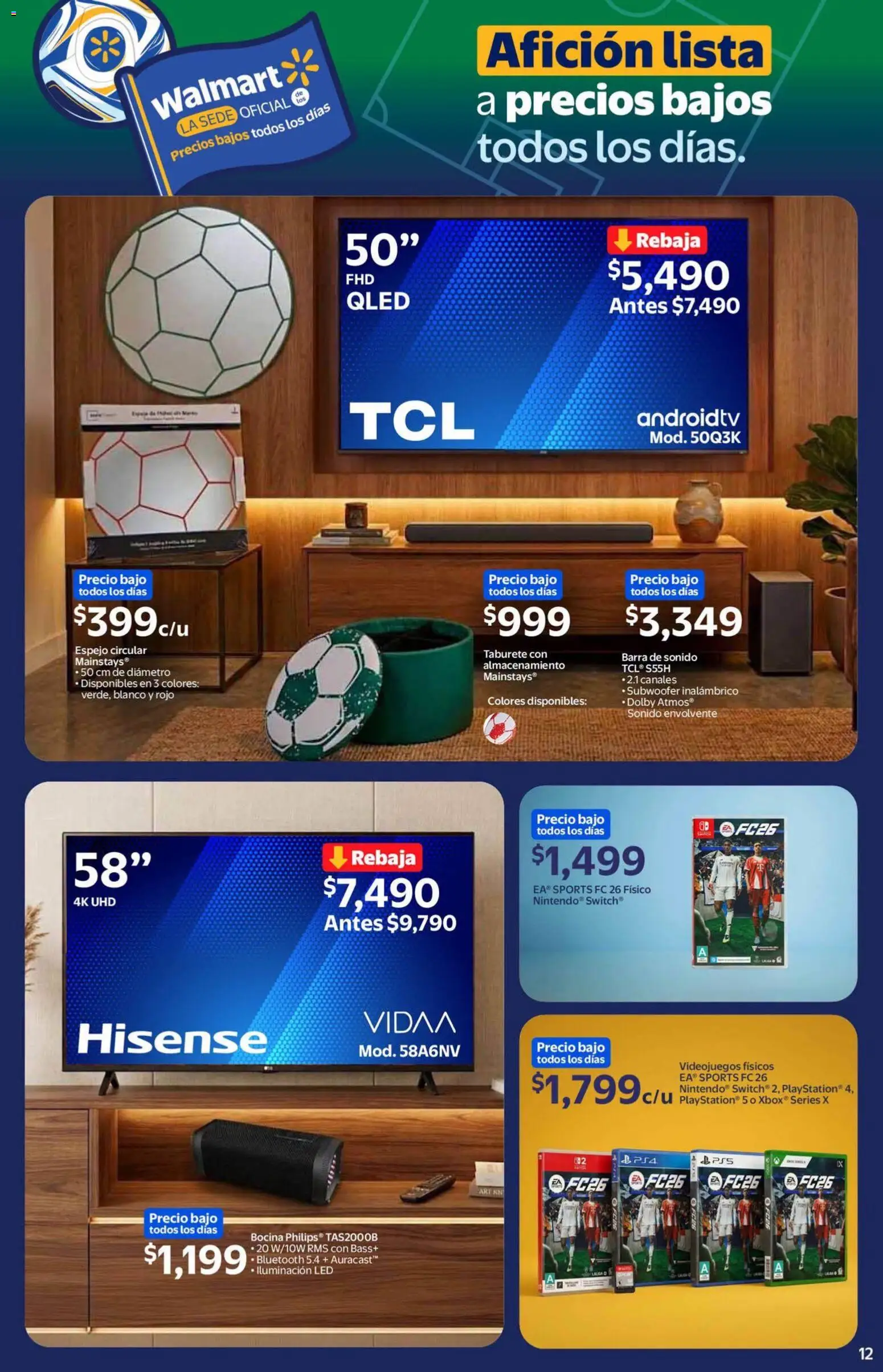 Nuevas ofertas de Walmart válidas en toda la República Mexicana desde el 18.06.2026. ¡Encuentra las mejores ofertas en Walmart folleto Ofertas! | Página: 11