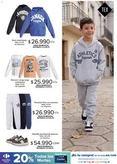 Vista previa Carrefour - Tex | Otoño - Invierno válido desde el 20.05.2026 | Página: 21 | Productos: Manga, Remera, Buzo, Gamuza