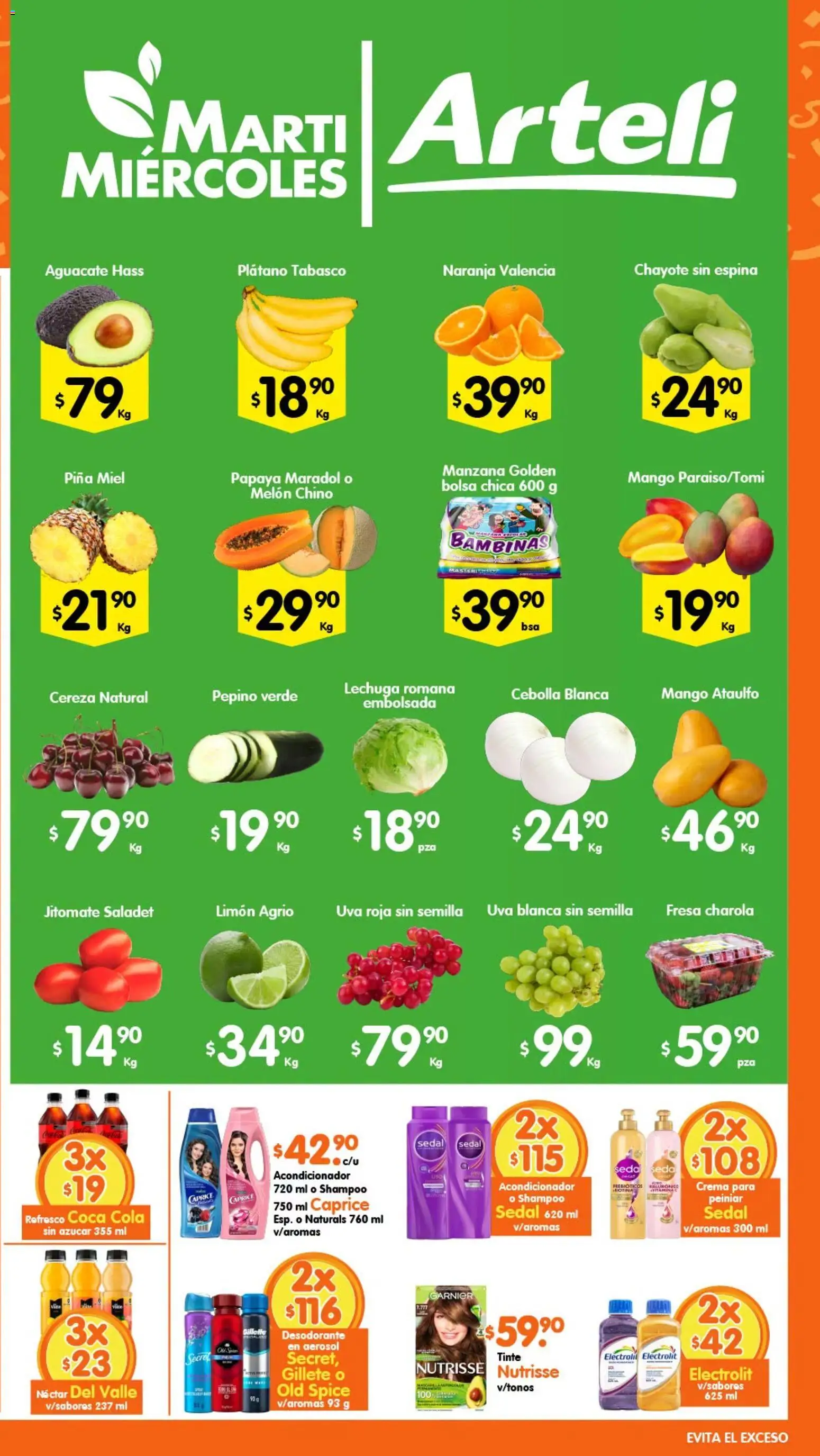 Nuevas ofertas de Arteli válidas en toda la República Mexicana desde el 07/07/2026. ¡Encuentra las mejores ofertas en Arteli folleto Express! | Página: 2 | Productos: Azúcar, Refresco, Crema, Aguacate