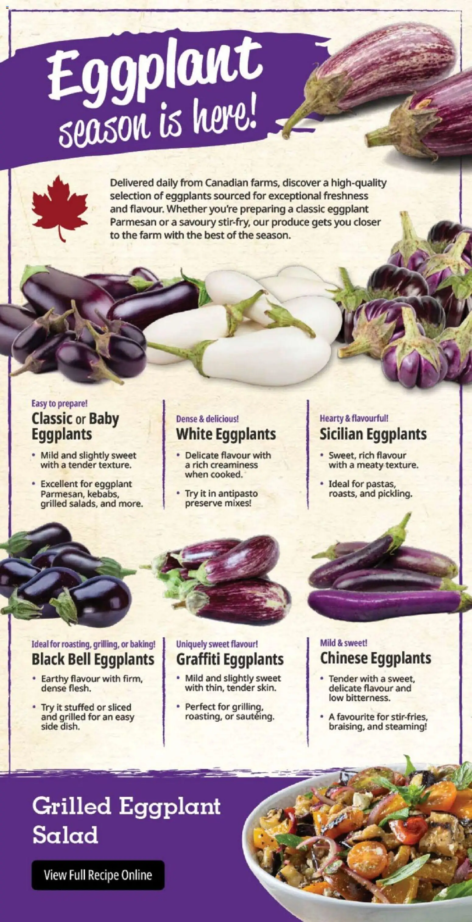 Farm Boy flyer valid from Aug 20, 2026 | Page: 6 | Products: Eggplant, Salad