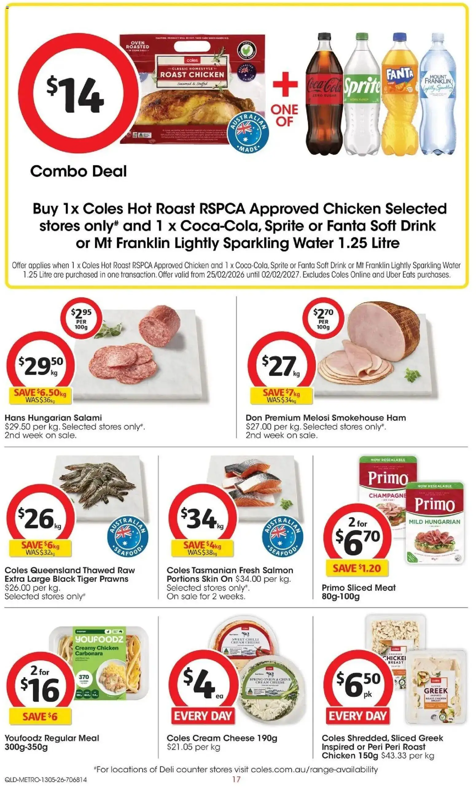 Coles catalogue - valid from 13.05.2026 | Page: 17 | Products: Cheese, Chicken, Seafood, Chilli
