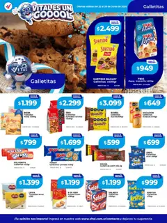 Vista previa Vital - Ofertas válido desde el 22/06/2026 | Página: 17 | Productos: Galletitas, Mesa, Arroz