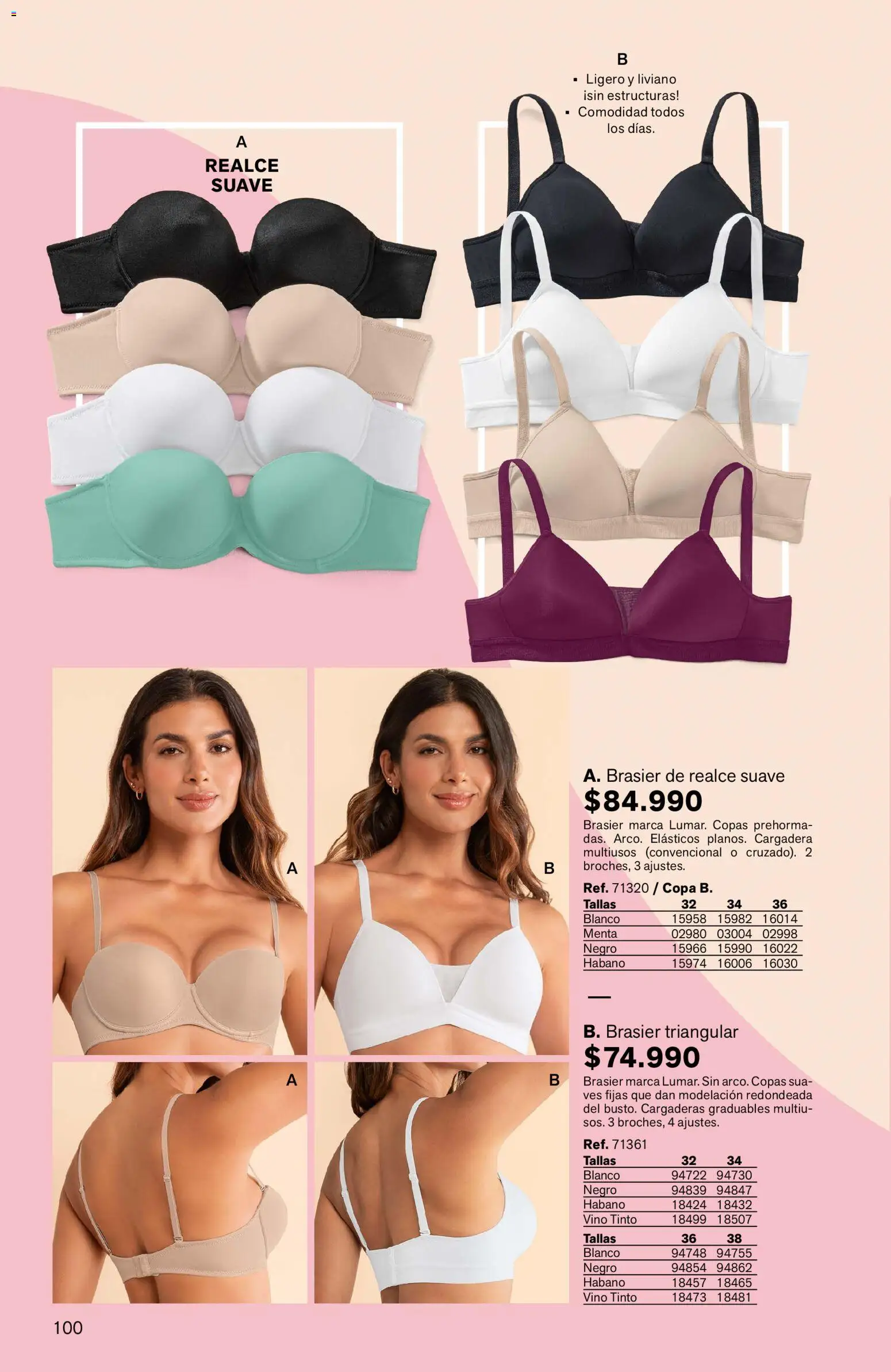 Leonisa revista - valida desde el 04.06.2026 | Página: 100 | Productos: Brazo de reina, Brasier, Vino