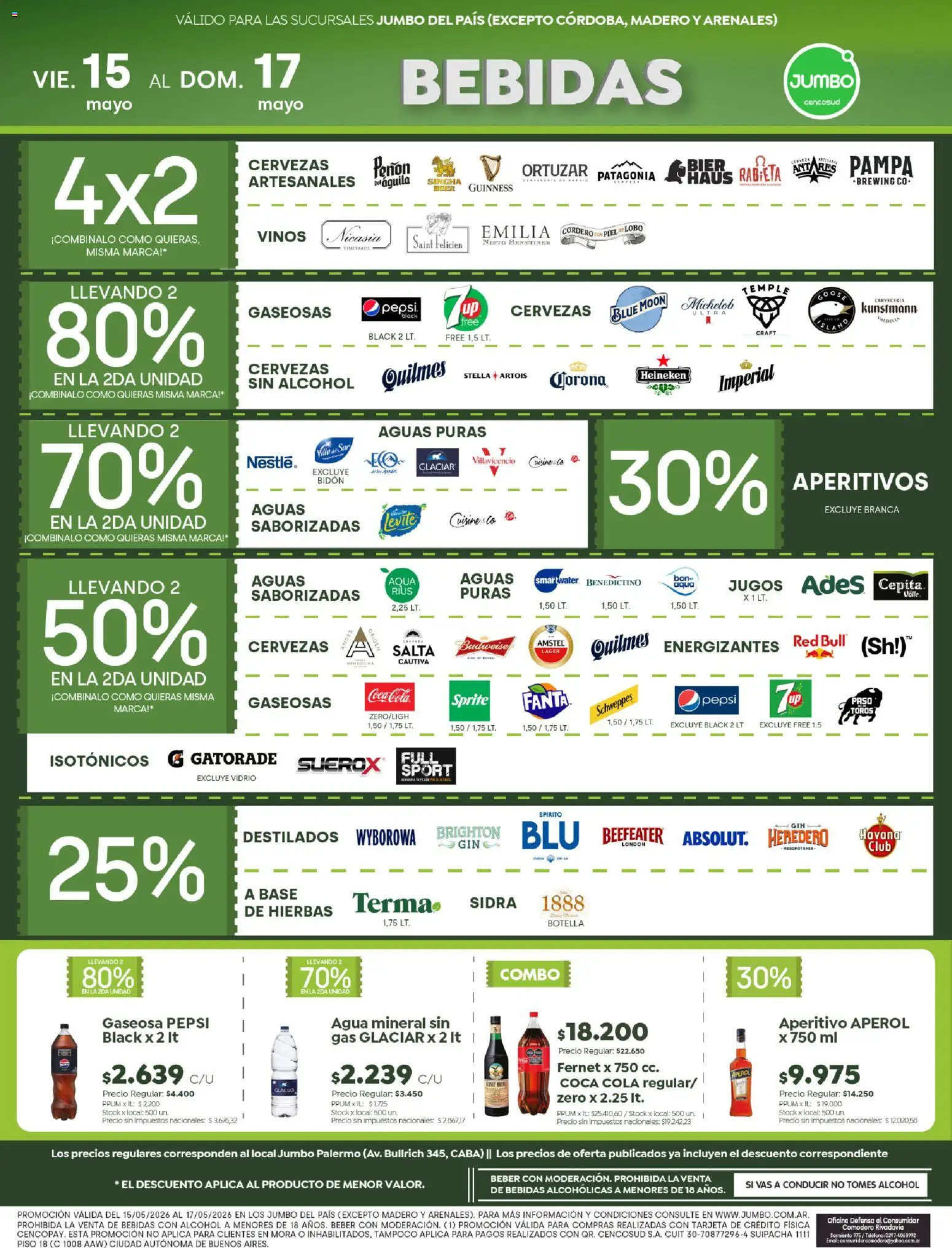 Jumbo ofertas │ válido desde el 15.05.2026 | Página: 5 | Productos: Teléfono, Bidón, Gaseosa, Agua