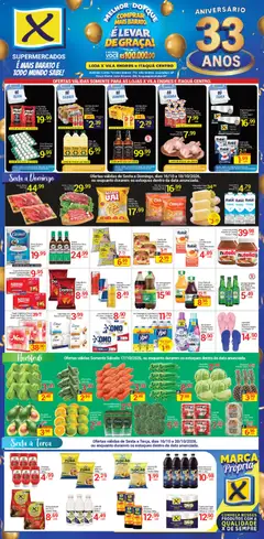 X Supermercados ofertas Vila Endres e Itaquá Centro - Pré-Visualização do folheto da loja X Supermercados, válido de 16/10/2026