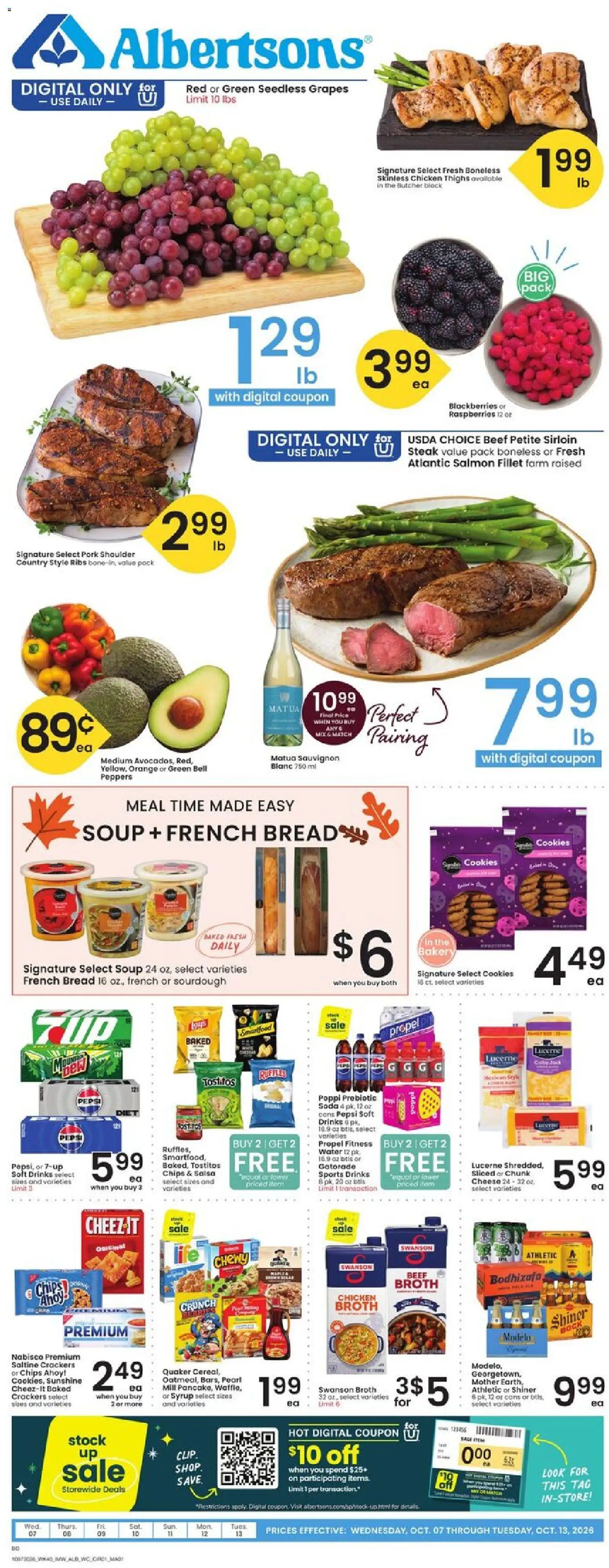 Albertsons Weekly Ad - valid from 10/07/2026 | Page: 1