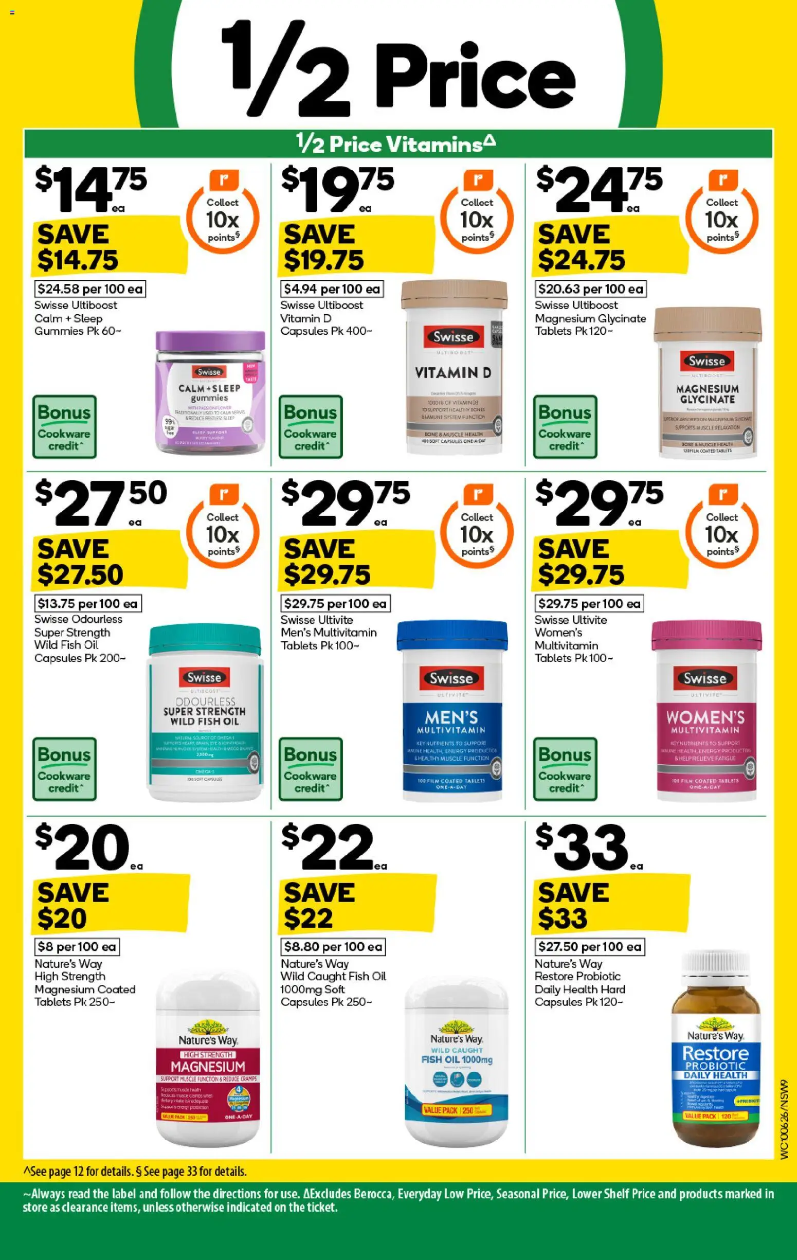 Woolworths catalogue - valid from 10.06.2026 | Page: 9 | Products: Oil, Cookware, Fish oil, Nutrients