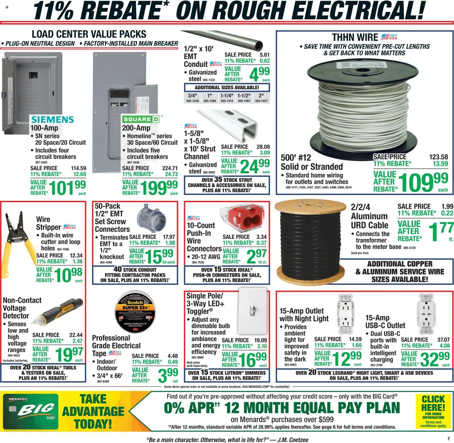 Menards - Weekly Ad - valid from 08/26/2026 | Page: 10 | Products: Wire, Tools, Cable, Cutter