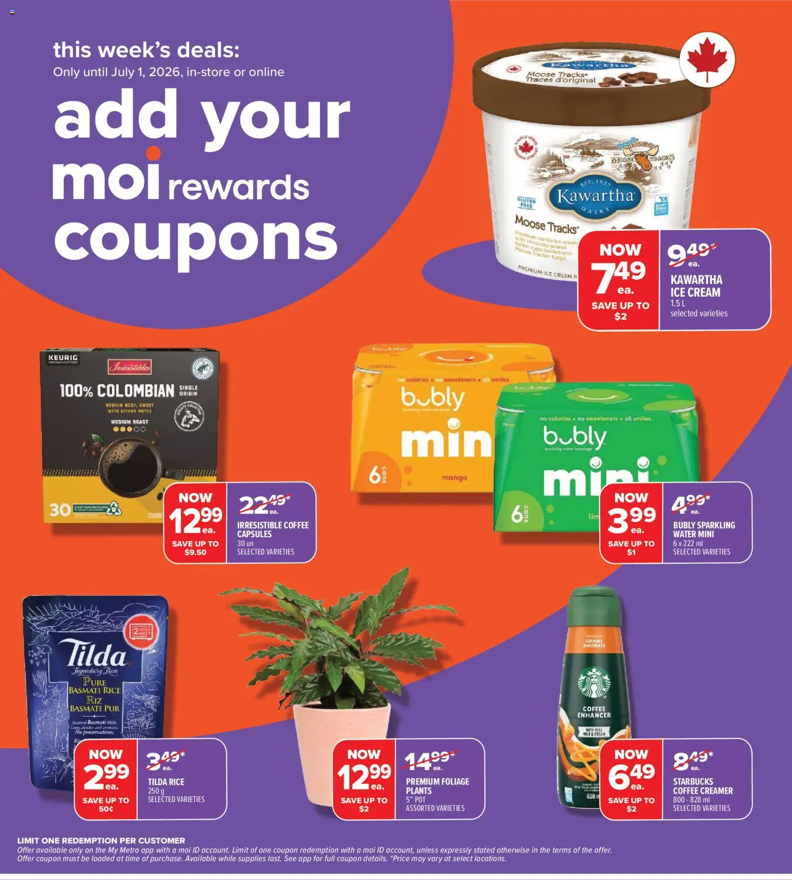 Metro flyer valid from Jun 25, 2026 | Page: 3 | Products: Rice, Cream, Butter, Coffee