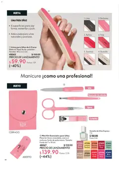 Vista previa de Oriflame campaña 11 2026, nuevo folleto de la tienda, válido en México a partir del 01/08/2026 | Página: 44 | Productos: Lima, Brillo, Funda, Esmalte de uñas