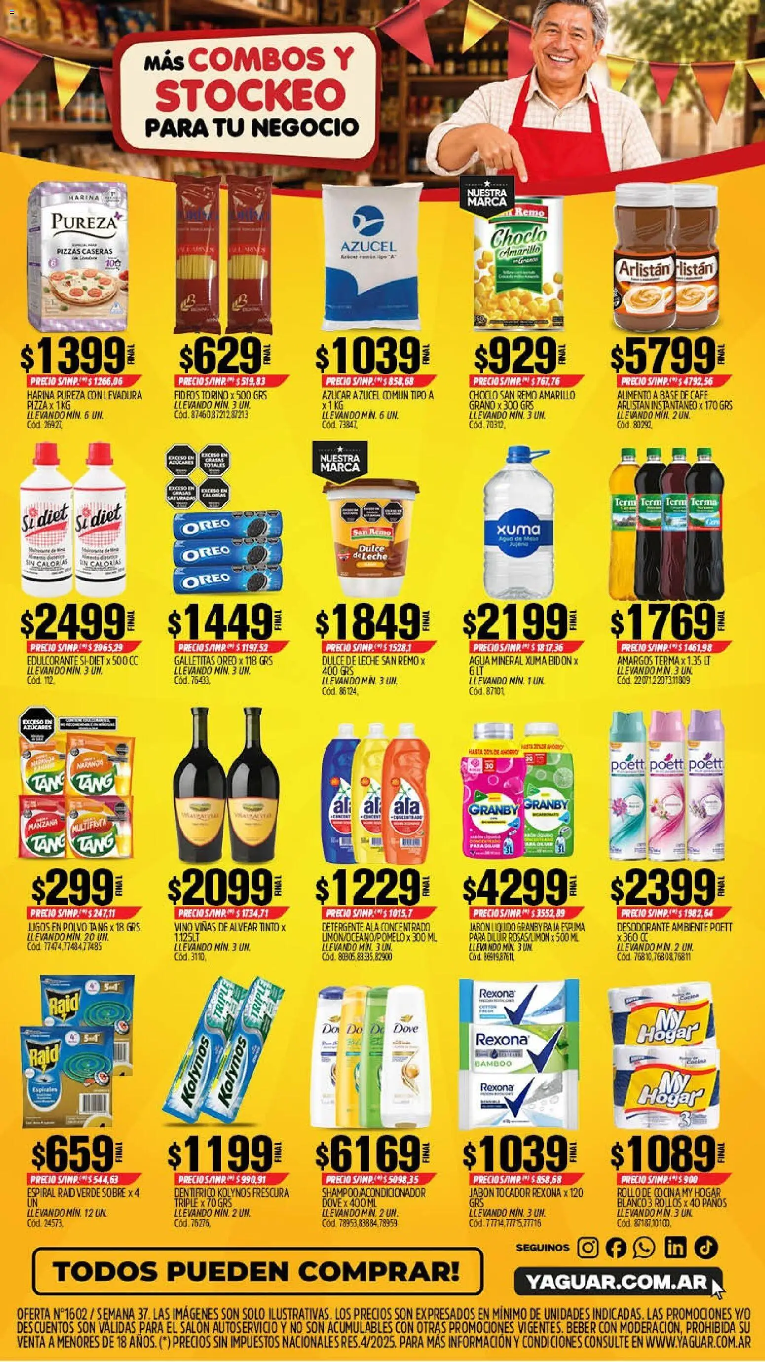 Yaguar - Oferta Semanal Jujuy │ válido desde el 07/09/2026 | Página: 2 | Productos: Bidón, Polvo, Desodorante, Manzana