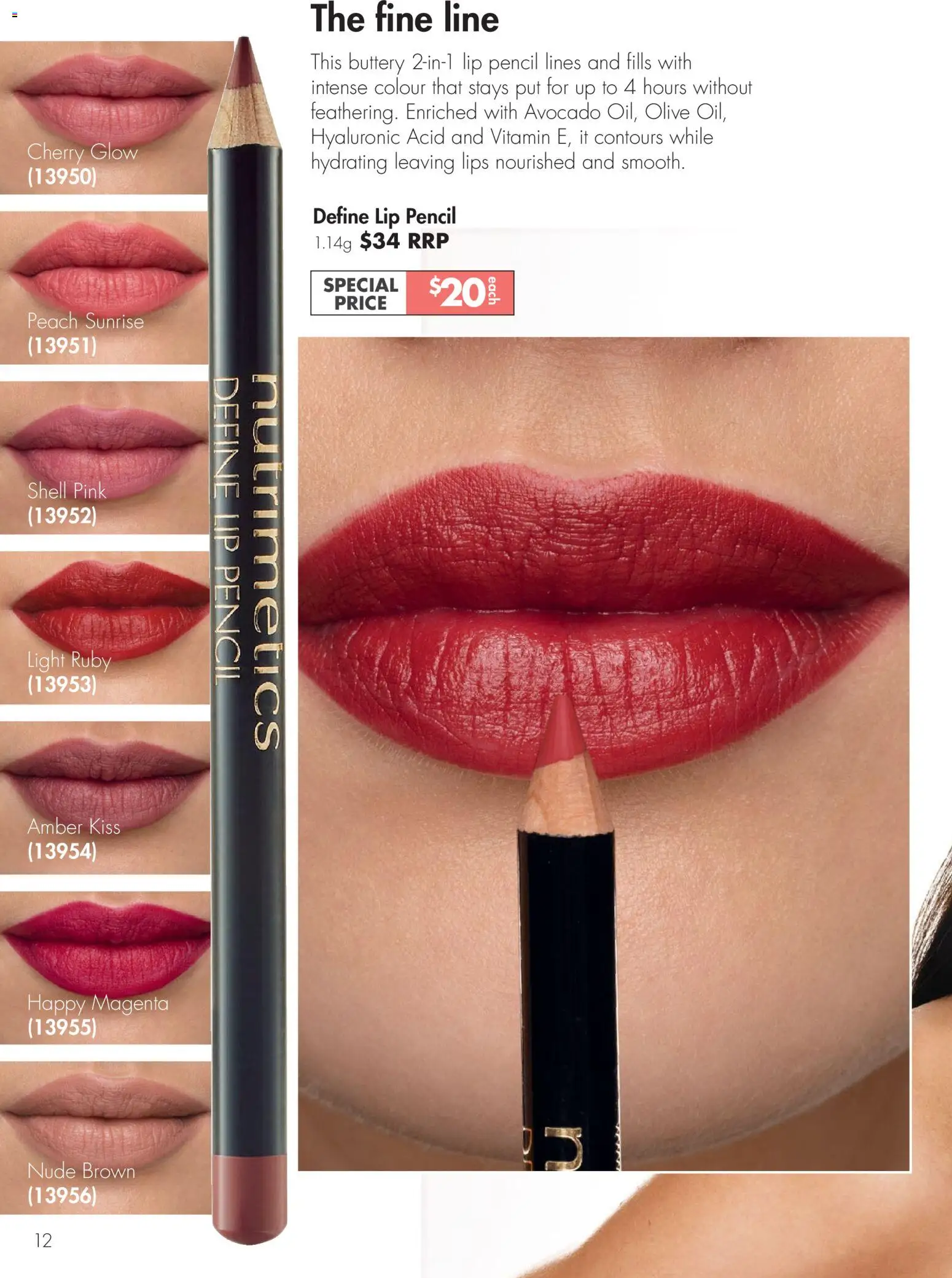 Nutrimetics catalogue - valid from 26.05.2026 | Page: 12 | Products: Avocado, Peach, Pencil, Vitamin