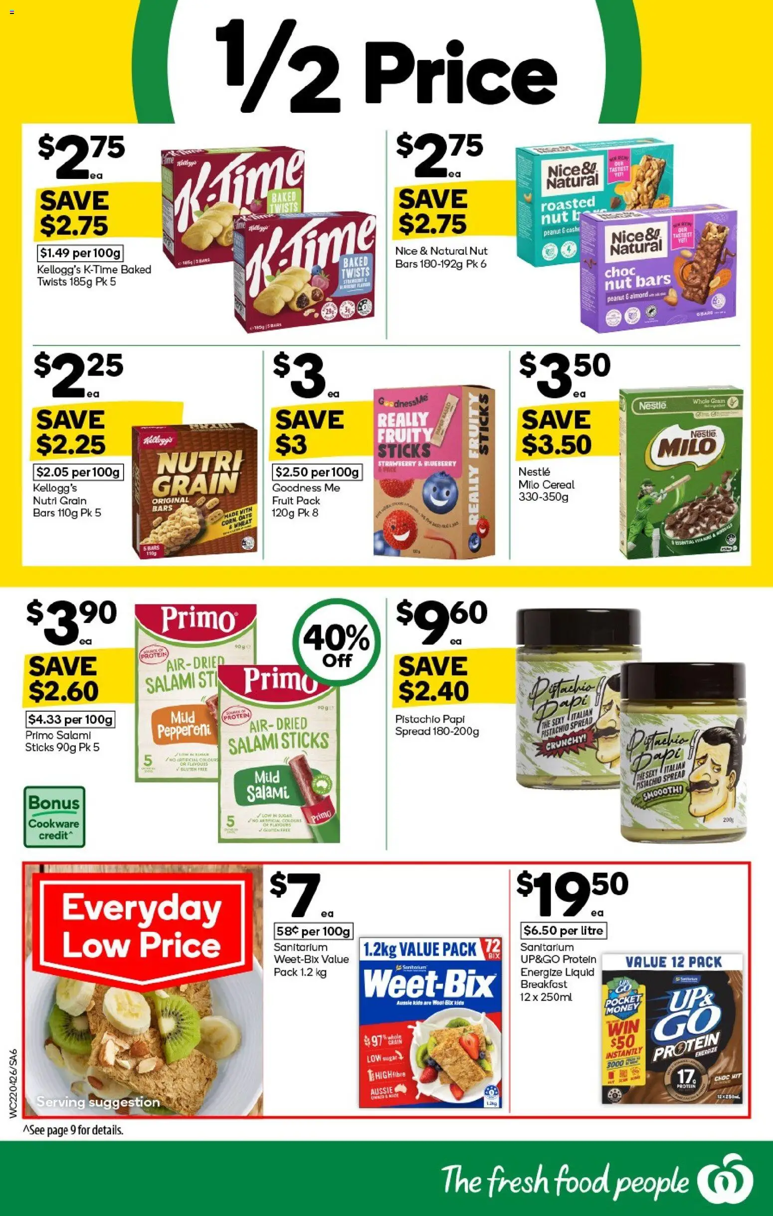 Woolworths catalogue - valid from 22.04.2026 | Page: 6 | Products: Salami, Cookware, Cereal, Sugar