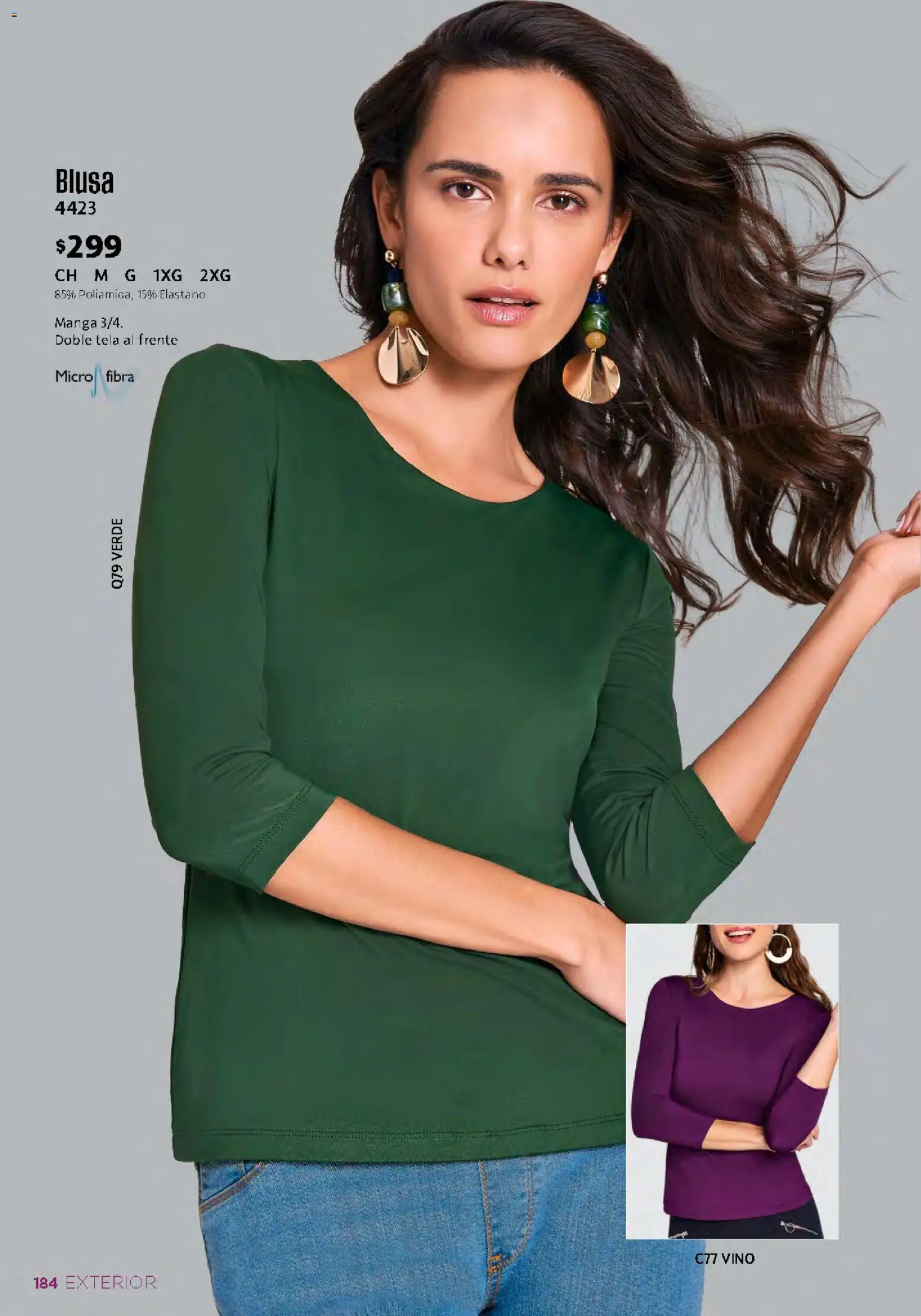 Nuevas ofertas de Ilusión válidas en toda la República Mexicana desde el 01/09/2026. ¡Encuentra las mejores ofertas en Ilusión catálogo Otoño! | Página: 186 | Productos: Blusa, Manga, Vino