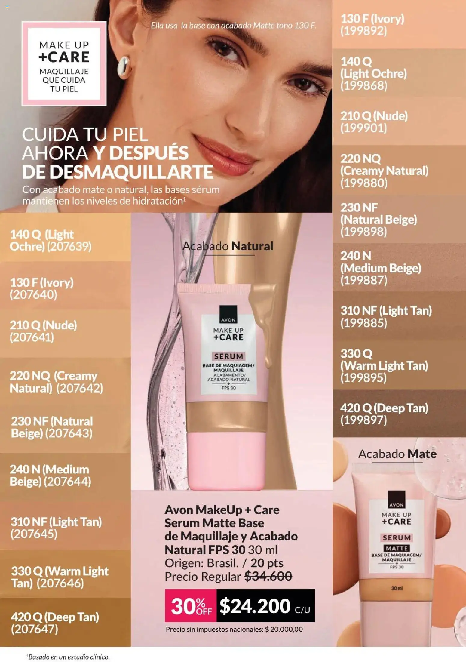 Catálogo AVON Campaña 4/2026 │ válido desde el 01/04/2026 | Página: 38 | Productos: Mate, Maquillaje, Serum
