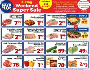 Preview of Save a Lot weekly ads valid from 10/02/2026