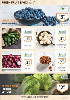 Preview of Foodworks catalogue - valid from 09/09/2026 | Page: 7 | Products: Almonds, Onions, Fruit, Blueberries