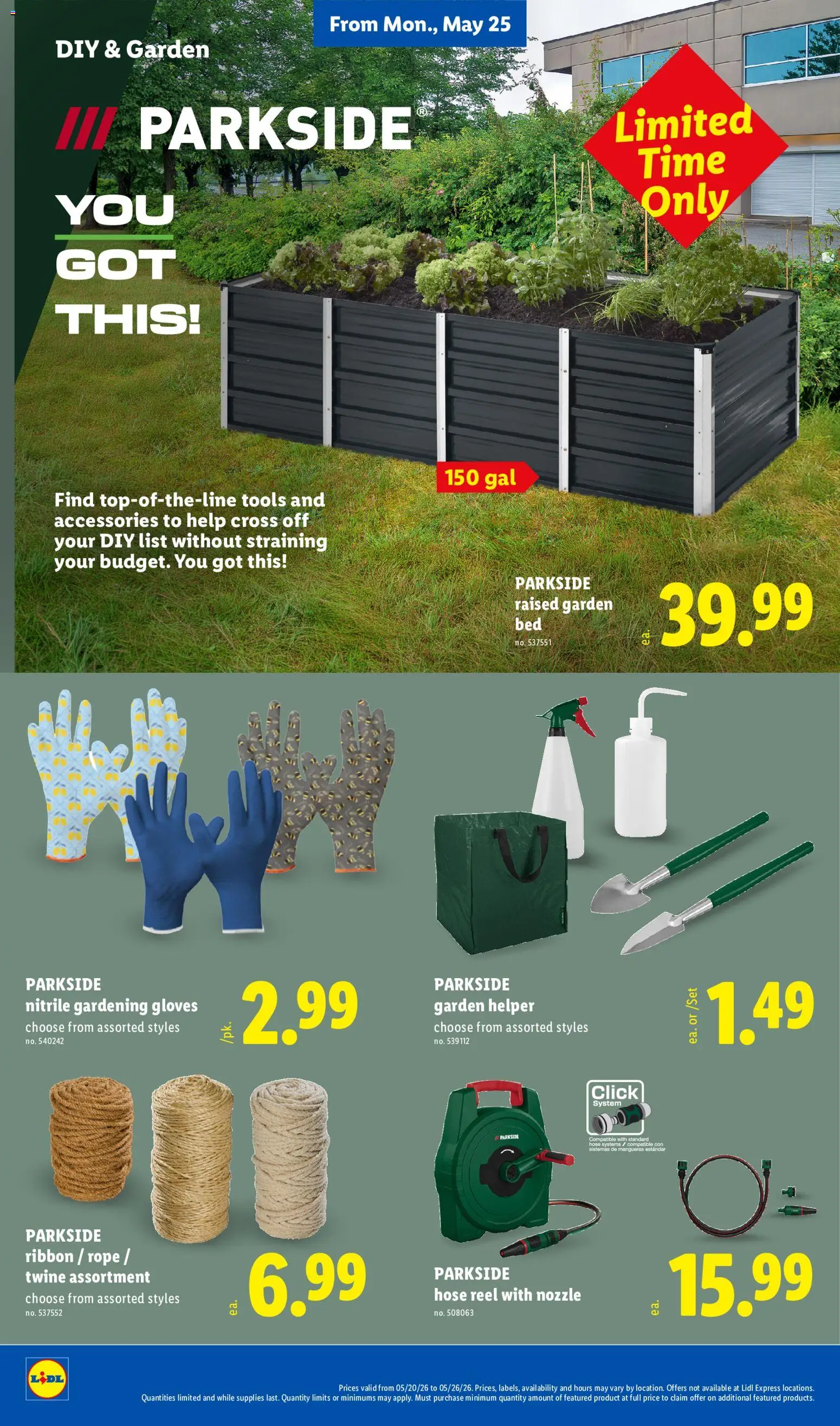 Lidl Weekly Ad - valid from 20.05.2026 | Page: 32 | Products: Gloves