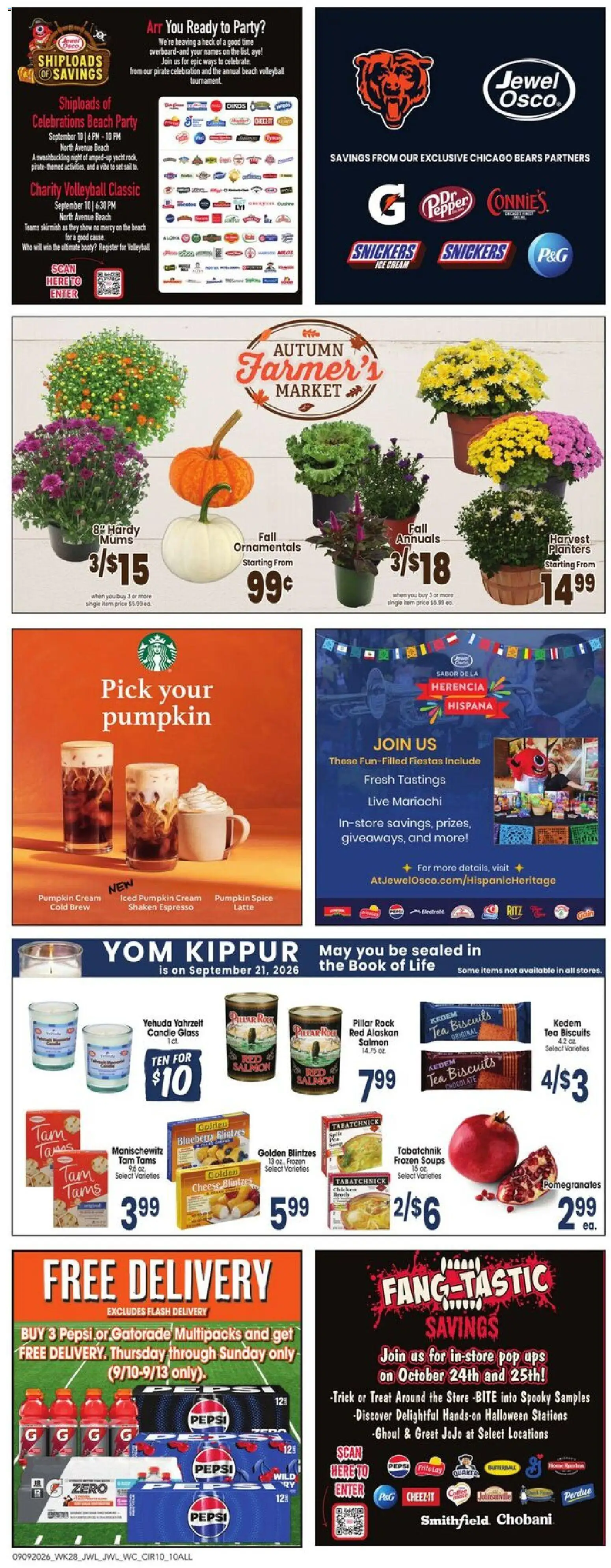 Jewel Osco Weekly Ad - valid from 09/09/2026 | Page: 10 | Products: Tea, Pepper, Ice, UPS