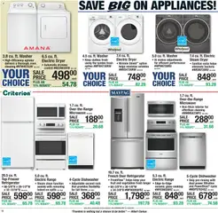 Preview of Menards weekly ads valid from 06/25/2026 | Page: 19 | Products: Washer, Refrigerator, Dryer, Dishwasher