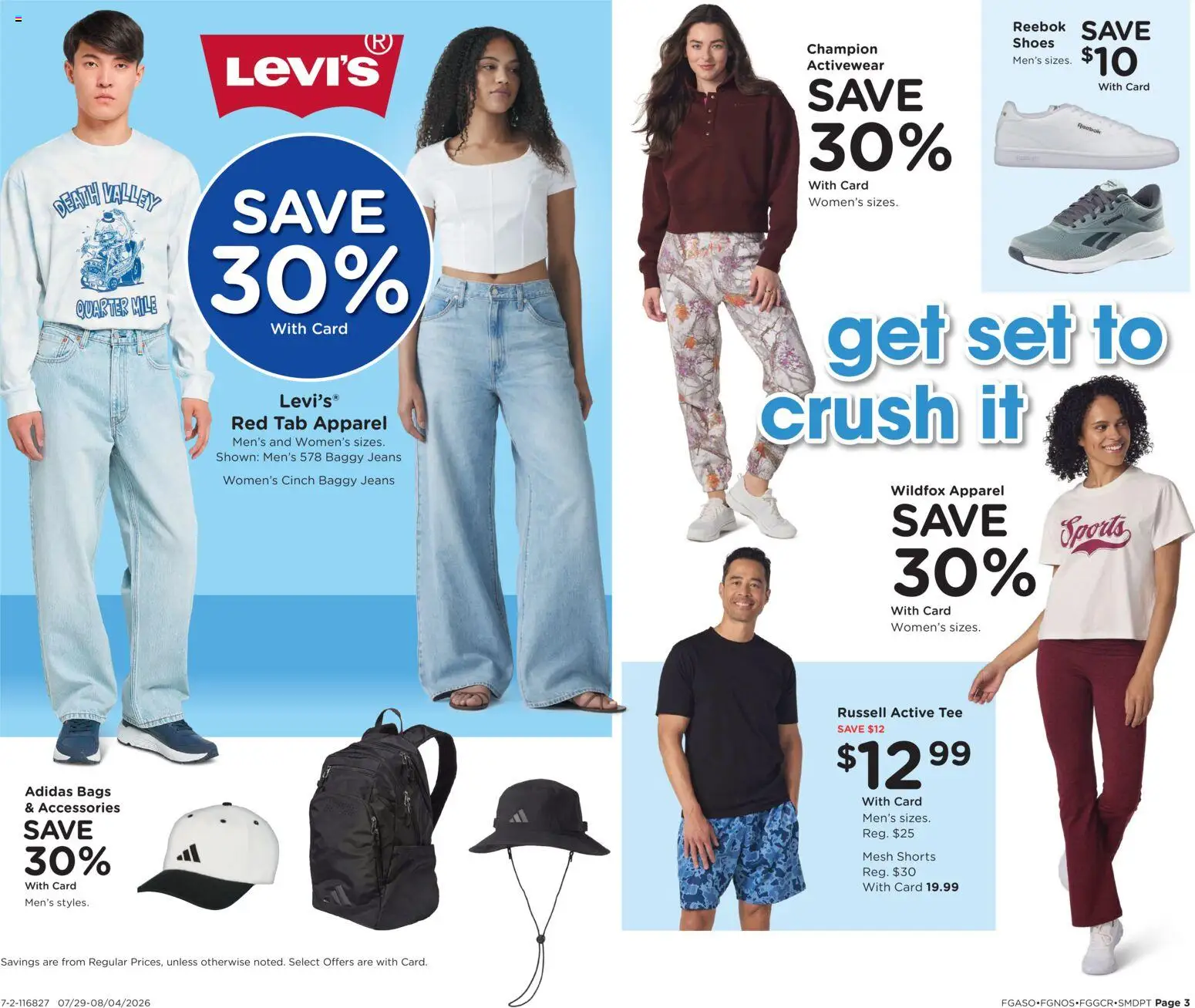 Fred Meyer Home & Apparel - valid from 07/29/2026 | Page: 3 | Products: Shorts, Jeans