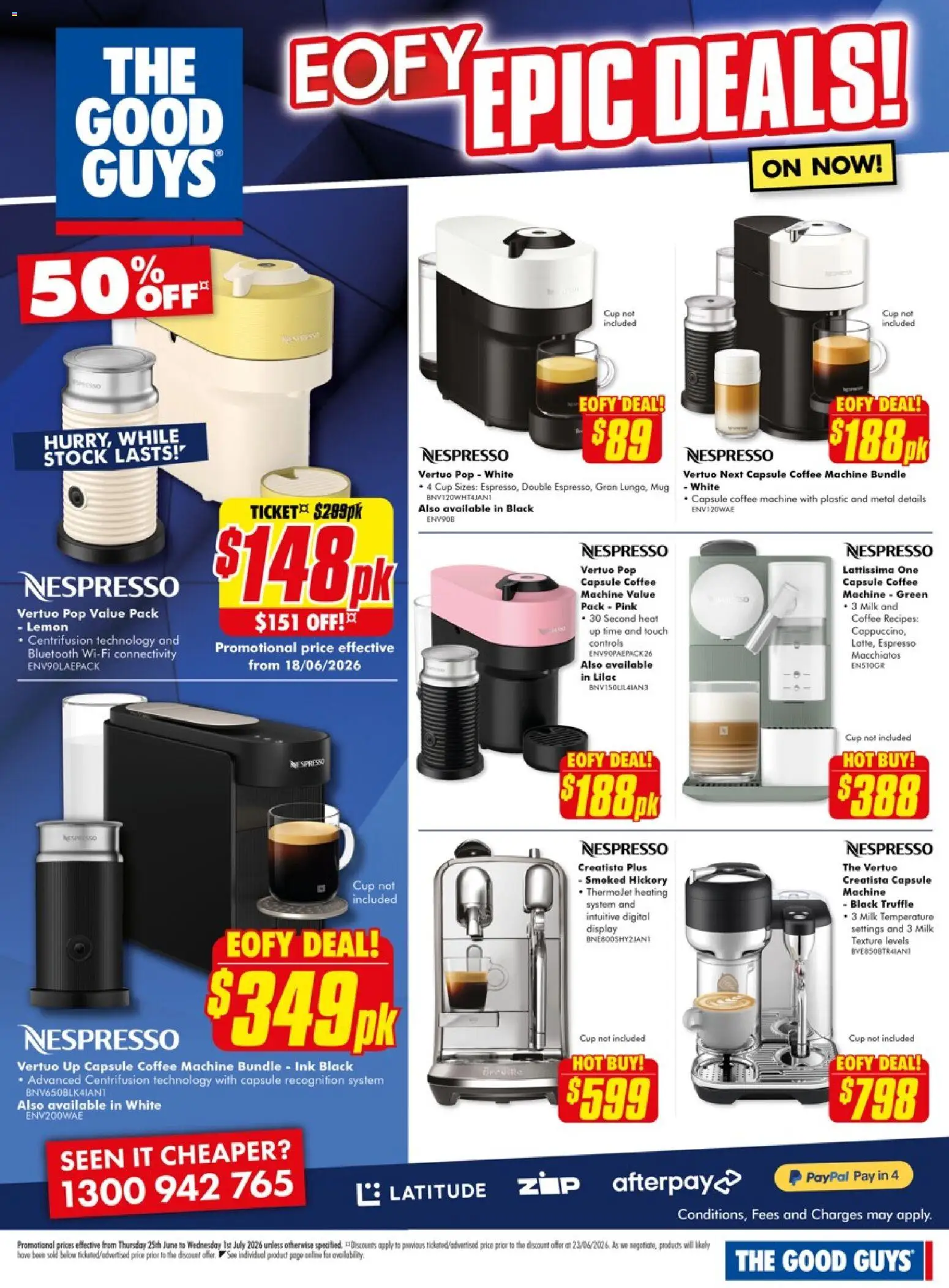 The Good Guys catalogue - valid from 25/06/2026 | Page: 1 | Products: Milk, Coffee, Lemon, Digital