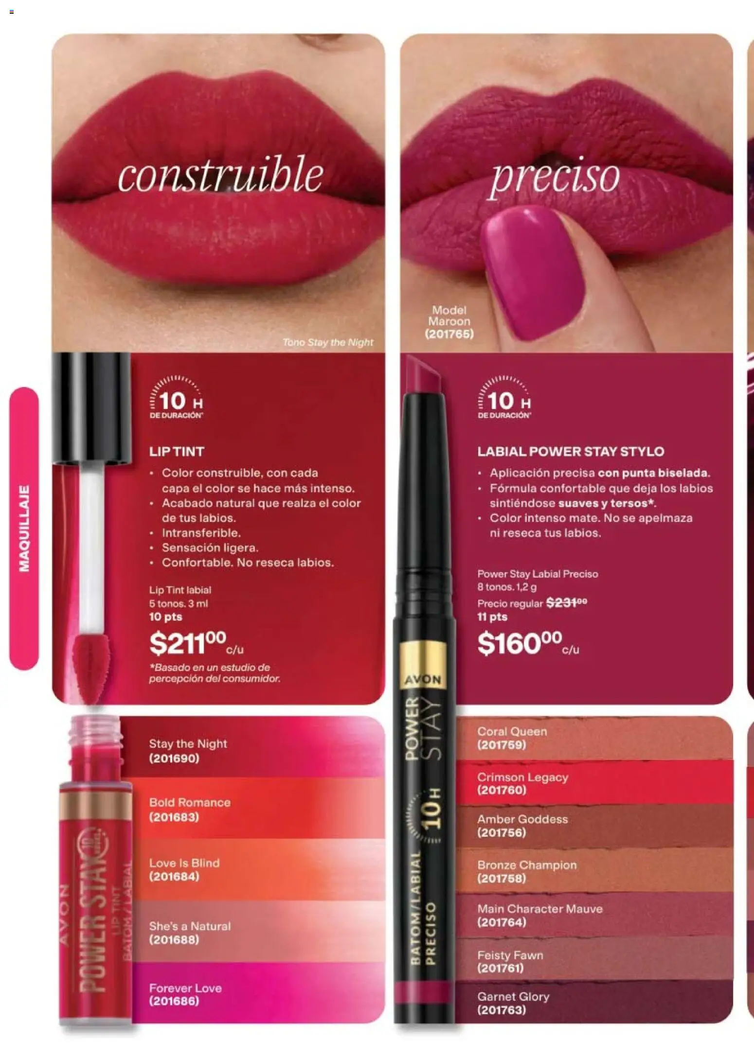 Nuevas ofertas de AVON válidas en toda la República Mexicana desde el 11/09/2026. ¡Encuentra las mejores ofertas en AVON campaña 14 2026! | Página: 44 | Productos: Maquillaje