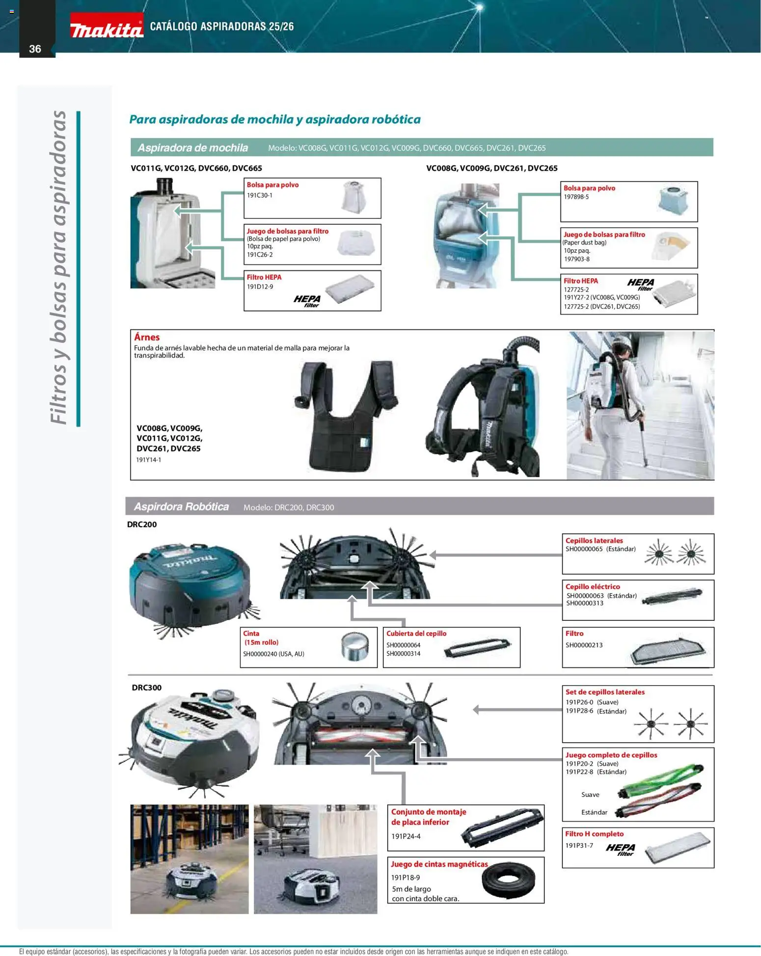Nuevas ofertas de Makita válidas en toda la República Mexicana desde el 01/12/2025. ¡Encuentra las mejores ofertas en Makita catálogo Aspiradoras! | Página: 36 | Productos: Mochila, Juego, Funda, Malla