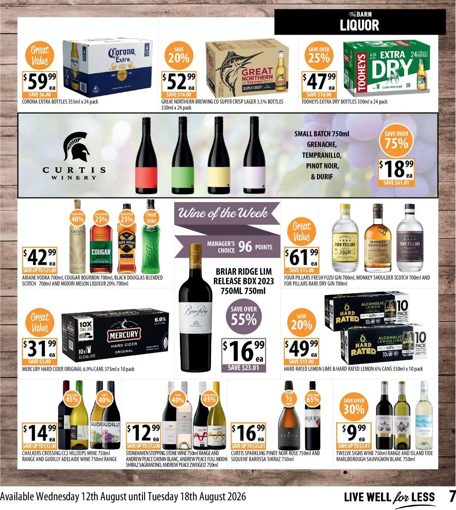 Supabarn catalogue - valid from 12/08/2026 | Page: 7 | Products: Corona Extra, Melon, Gin, Cider