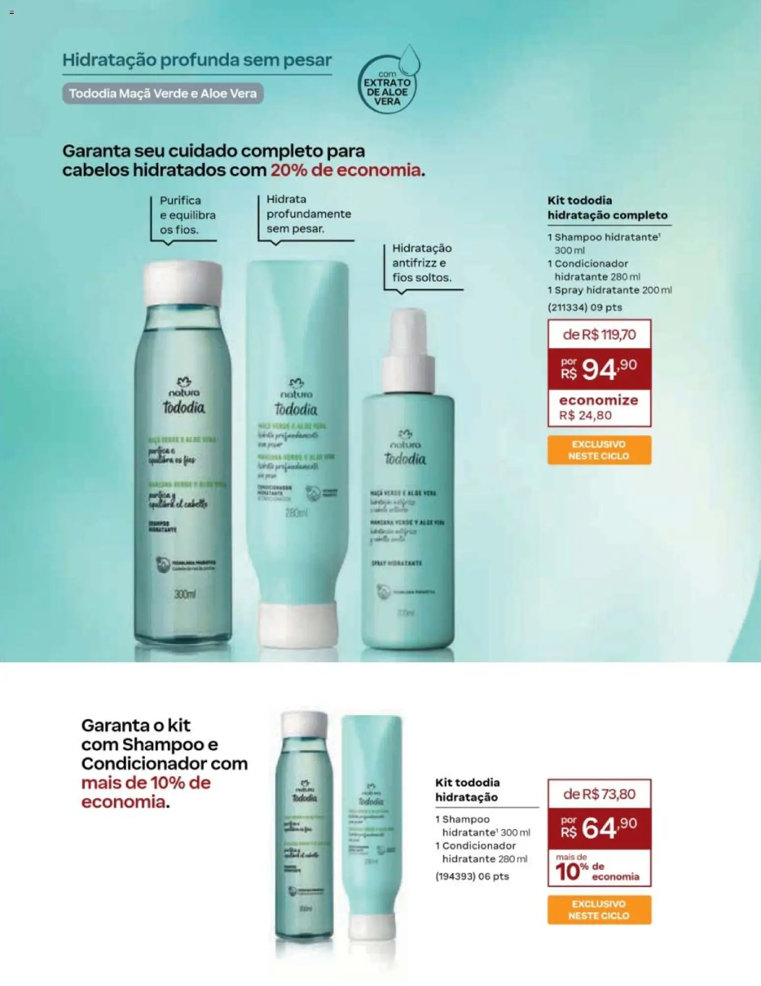 Natura Folheto - válido de 19/07/2026 | Página: 147 | Produtos: Shampoo, Condicionador