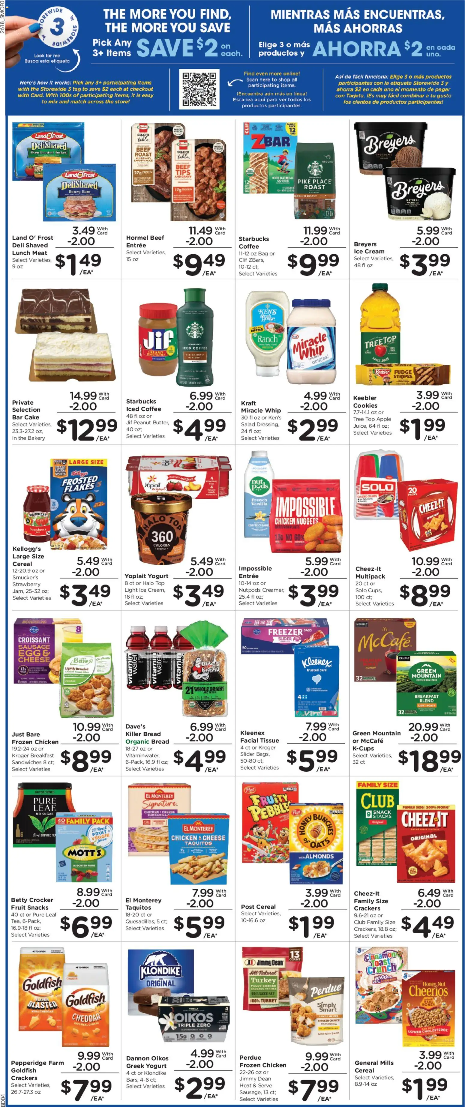 Smith's Weekly Ad - NM - valid from 03.06.2026 | Page: 4 | Products: Table, Coffee, Ice cream, Sausage