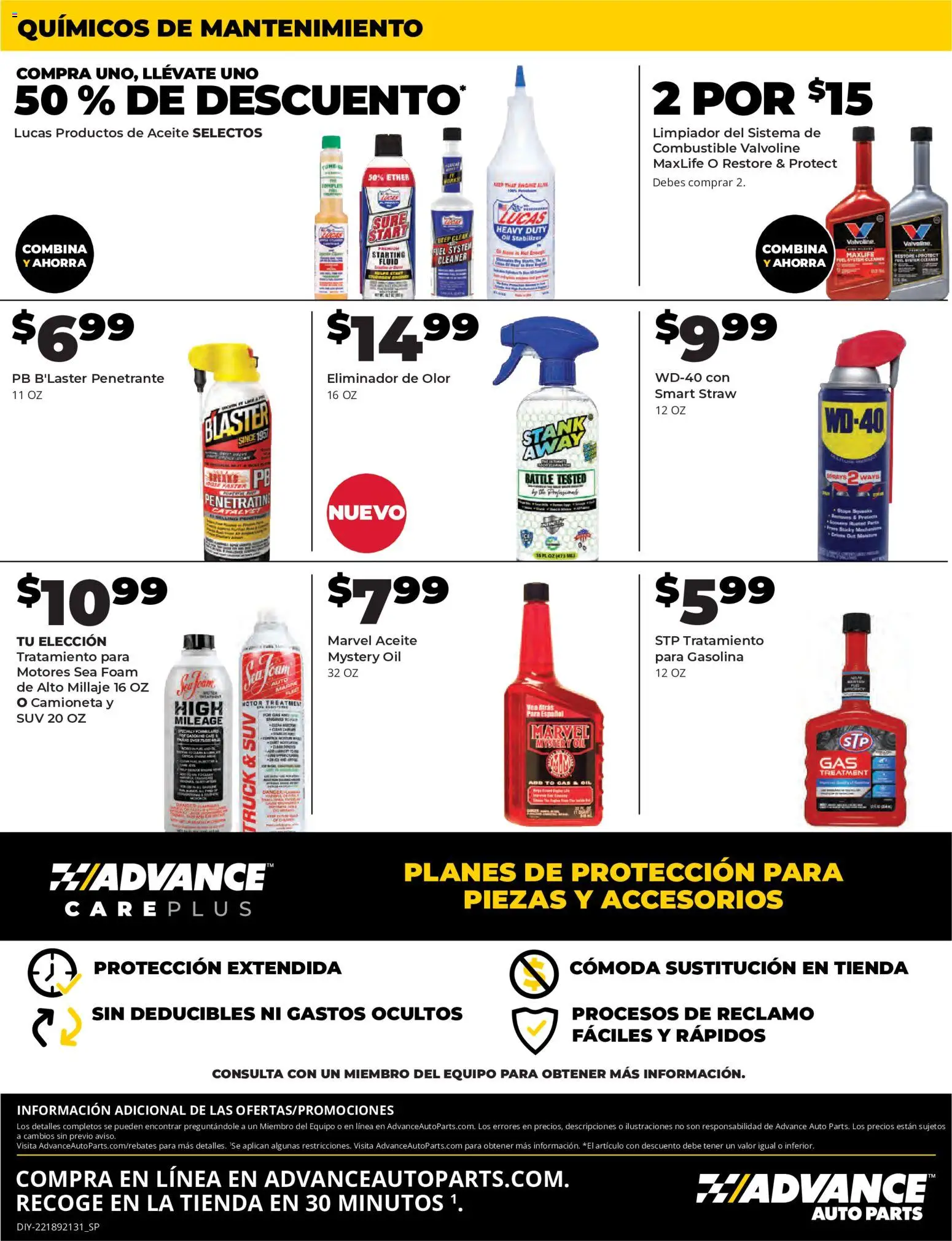 Advance Auto Parts Sales Ad - Spanish - valid from 09/13/2026 | Page: 8 | Products: Oil, Foam