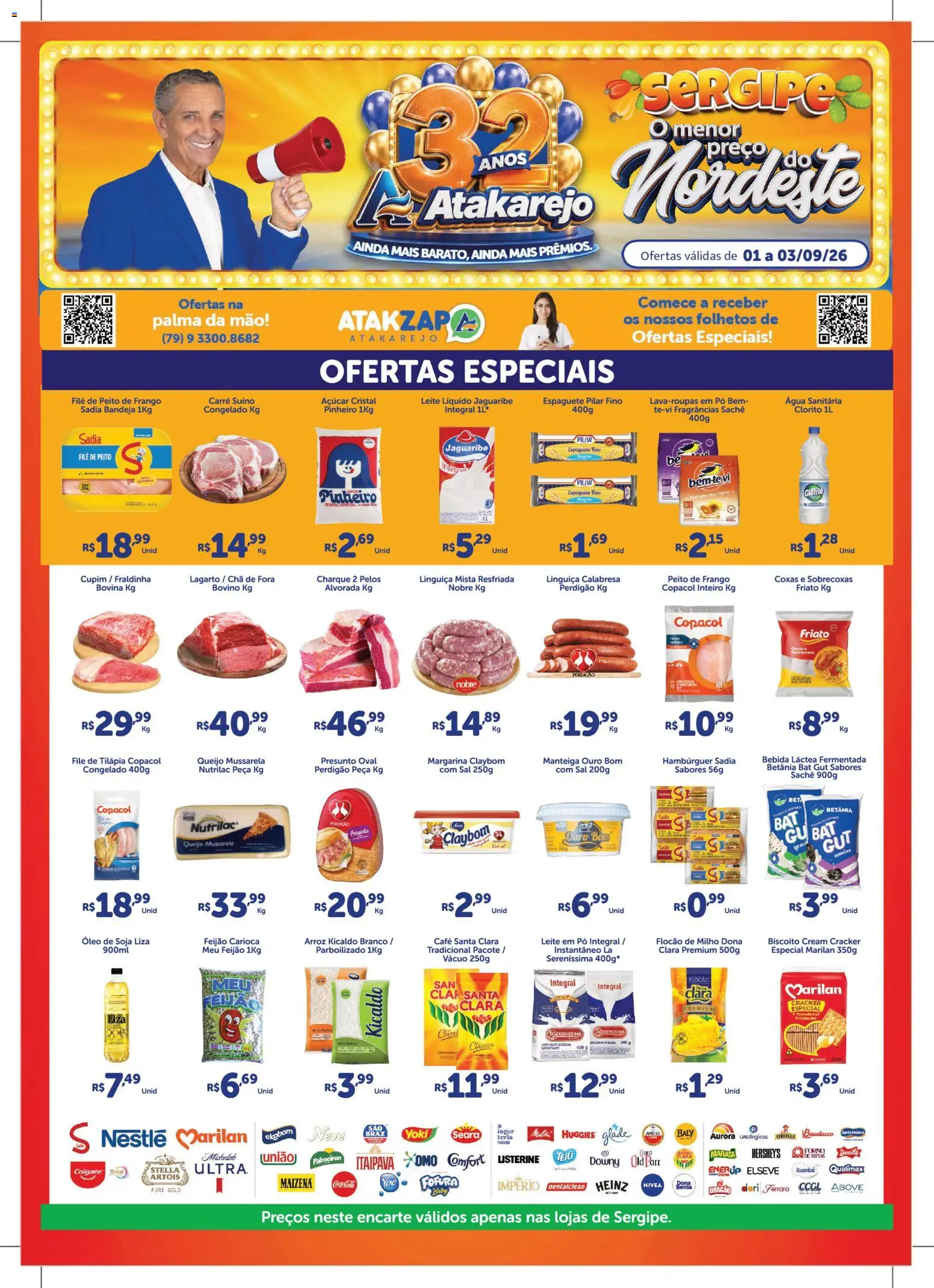 Atakarejo Folheto - válido de 01/09/2026 | Página: 1 | Produtos: Presunto, Friato, Listerine, Mussarela