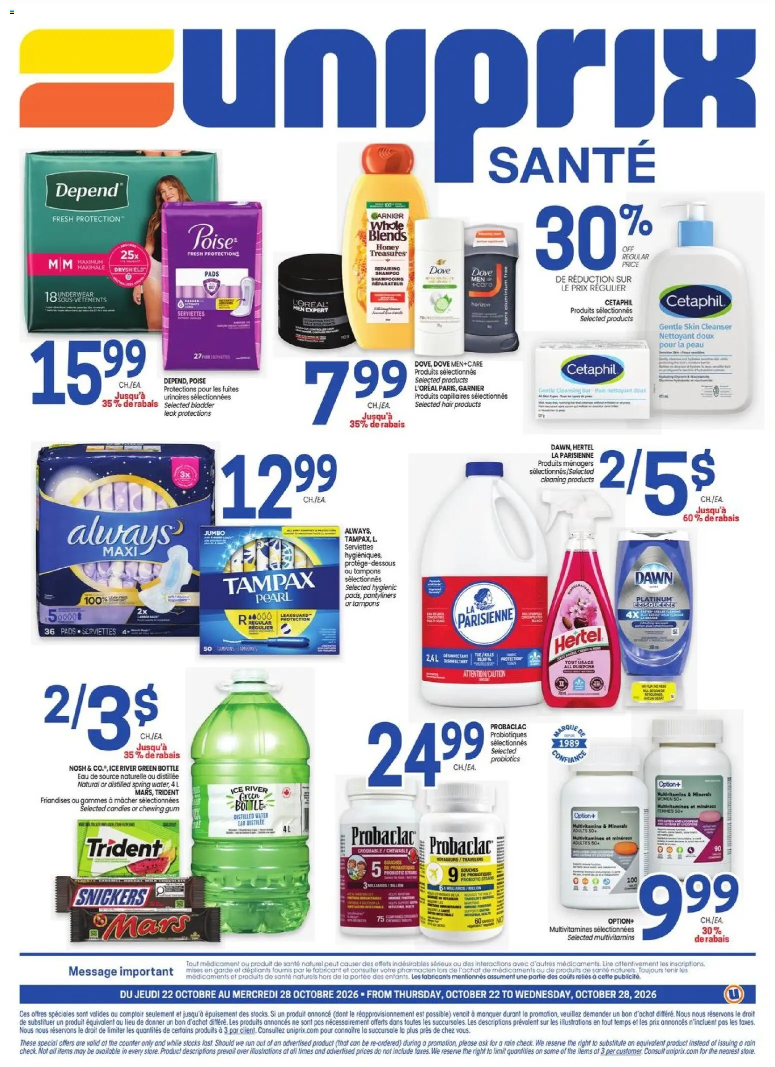 Uniprix flyer valid from Oct 22, 2026 | Page: 4