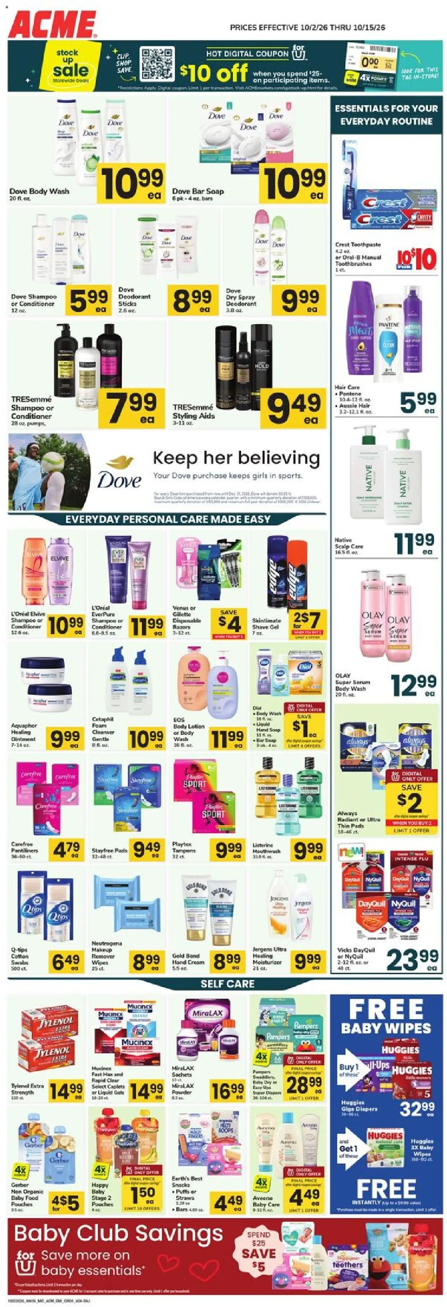 Acme Friday, October 2 Price Drop