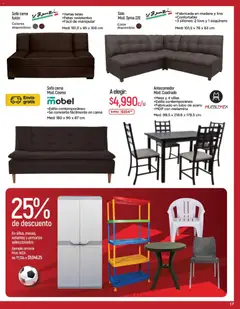 Vista previa de Chedraui Hot Sale, nuevo folleto de la tienda, válido en México a partir del 25.05.2026 | Página: 17 | Productos: Futón, Sofá, Estantes, Cama