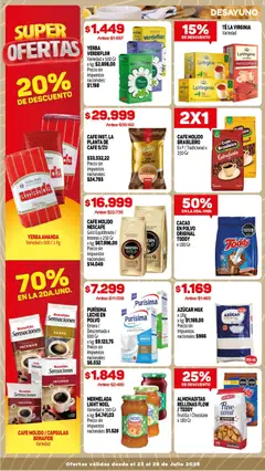 Vista previa Makro ofertas válido desde el 23/07/2026 | Página: 8 | Productos: Azucar, Leche en polvo, Leche, Cacao